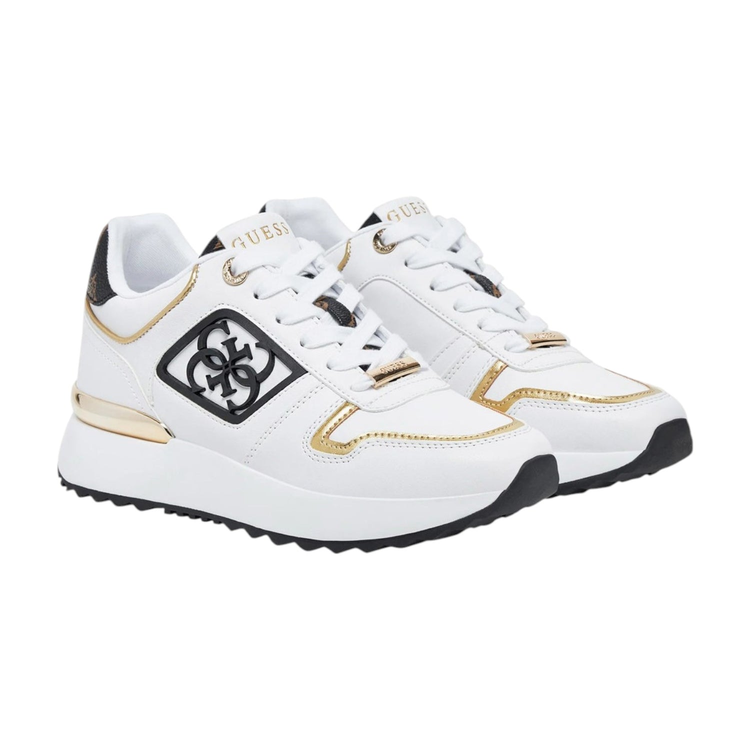 Guess Runner Bianca Marrone Koyaa 4G Logo Peony da Donna