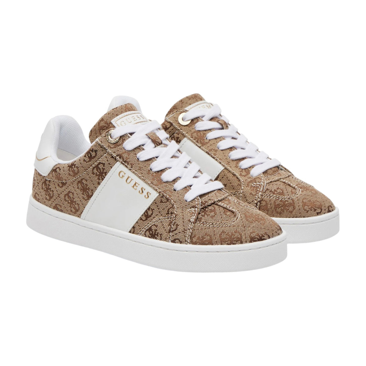 Guess Sneakers Beige Jrone 4G Logo da Donna