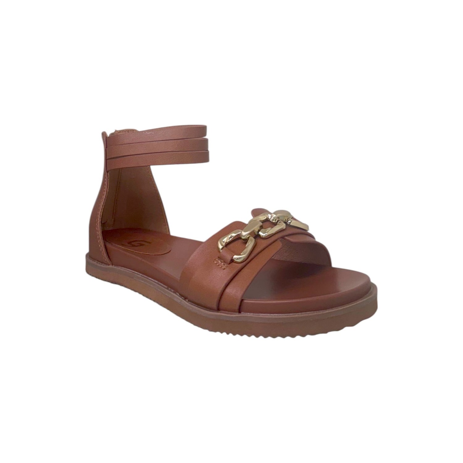 Gold&Gold Sandalo Marrone con Braccialetto da Donna