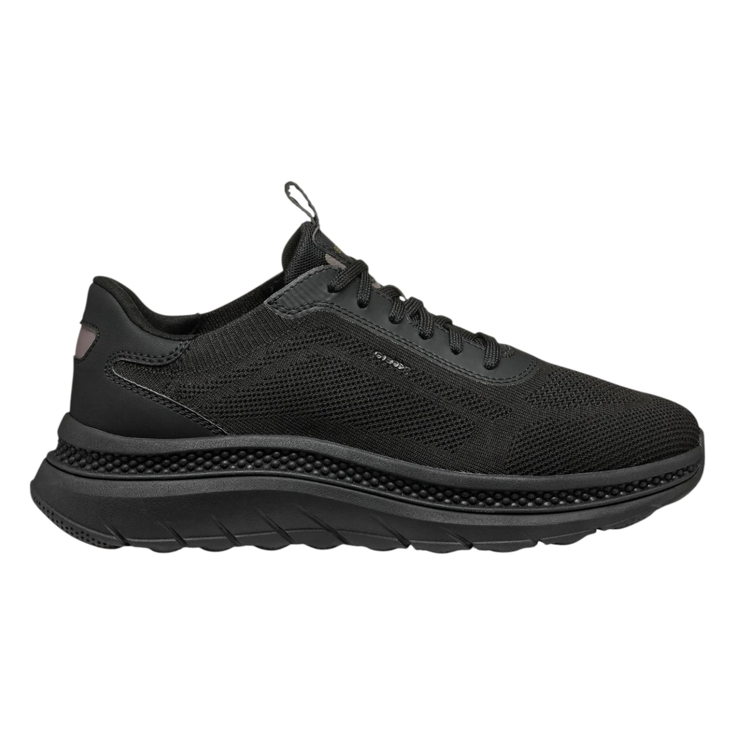 Geox Sneakers Nera in Tessuto da Uomo