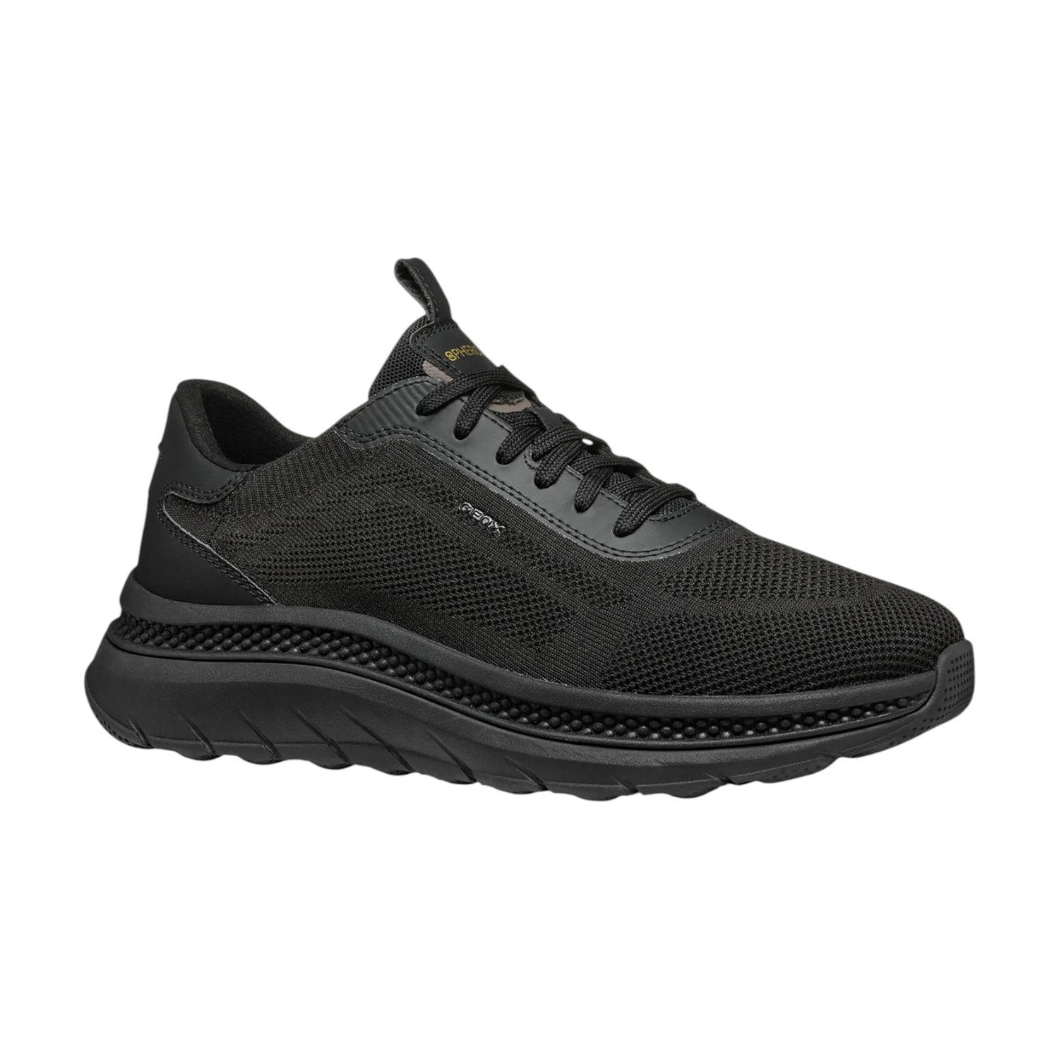 Geox Sneakers Nera in Tessuto da Uomo
