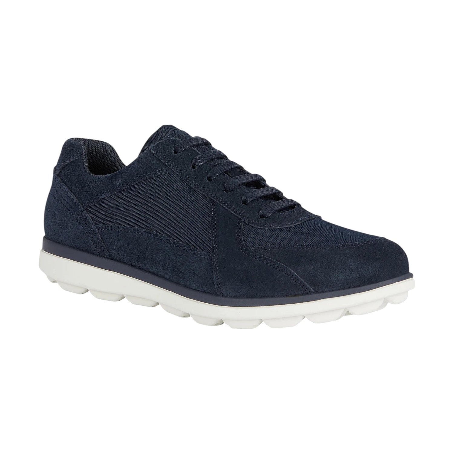 Geox Sneakers Blu in Camoscio e Tessuto da Uomo