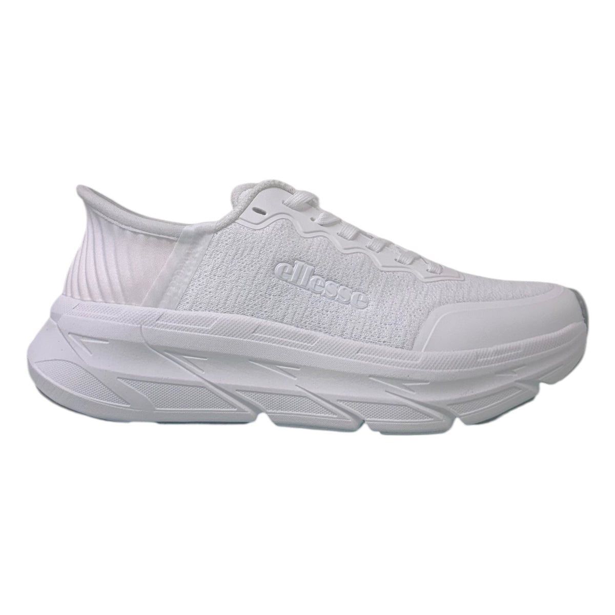 Ellesse Sneakers Bianca in Tessuto ed Ecopelle da Donna
