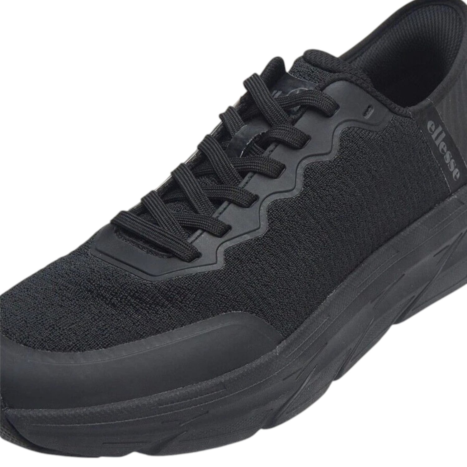 Ellesse Sneakers Nera in Tessuto ed Ecopelle da Donna