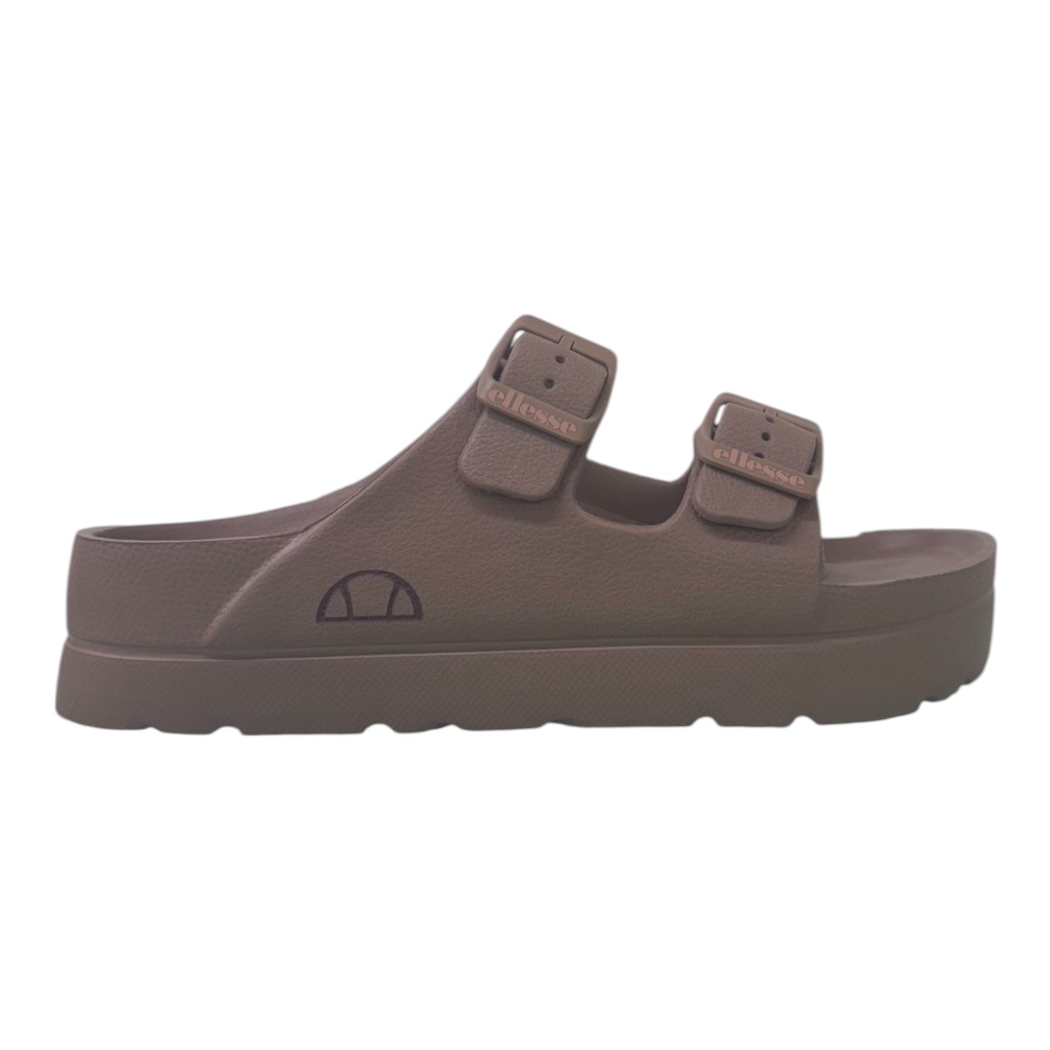 Ellesse Ciabatta Marrone con Doppia Fibbia in Gomma da Donna