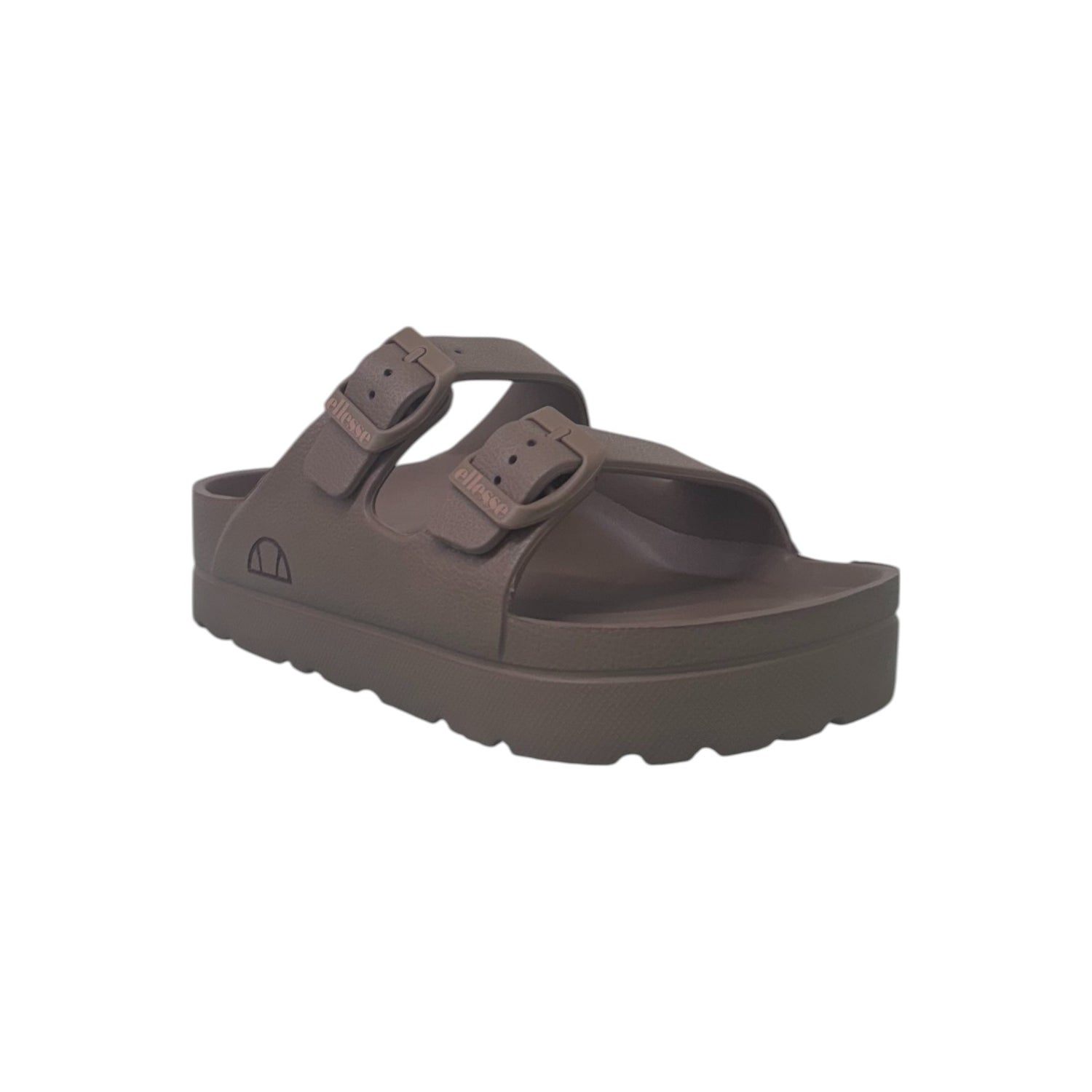 Ellesse Ciabatta Marrone con Doppia Fibbia in Gomma da Donna