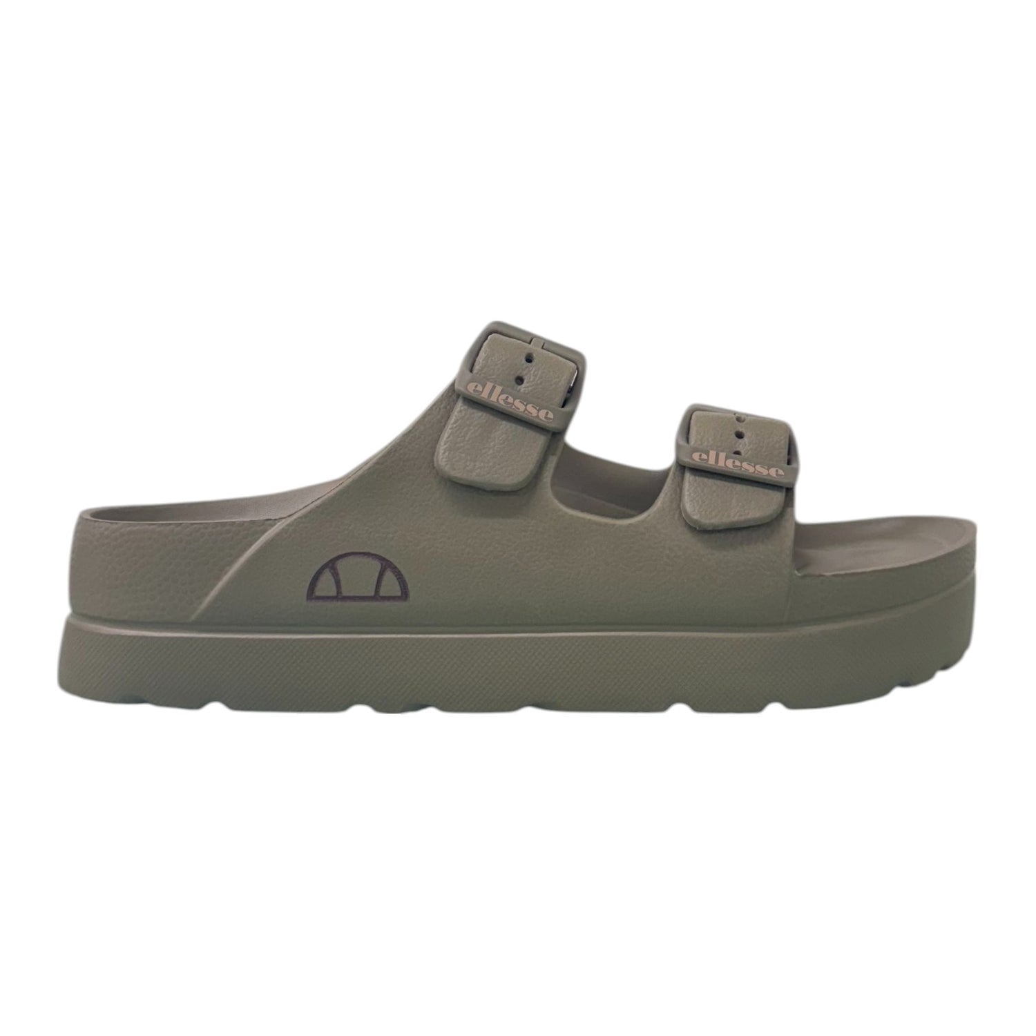 Ellesse Ciabatta Verde con Doppia Fibbia in Gomma da Donna