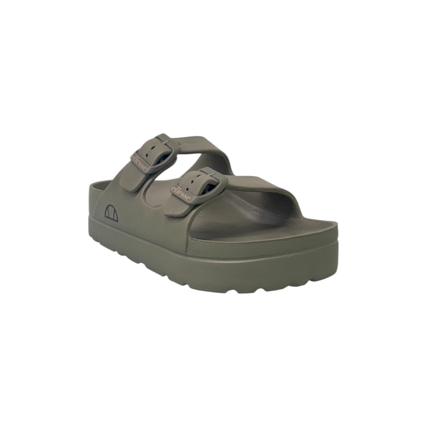 Ellesse Ciabatta Verde con Doppia Fibbia in Gomma da Donna