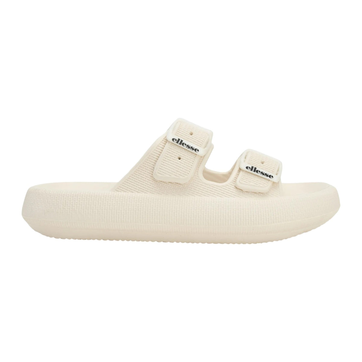 Ellesse Ciabatta Crema con Doppia Fibbia in Gomma da Donna
