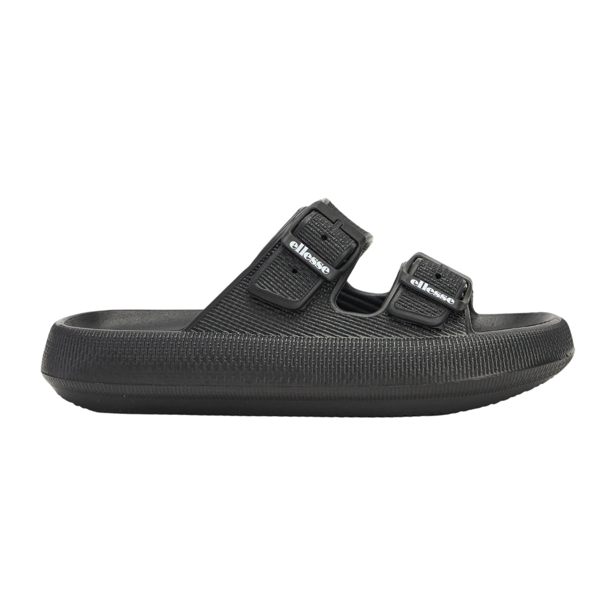 Ellesse Ciabatta Nera con Doppia Fibbia in Gomma da Donna