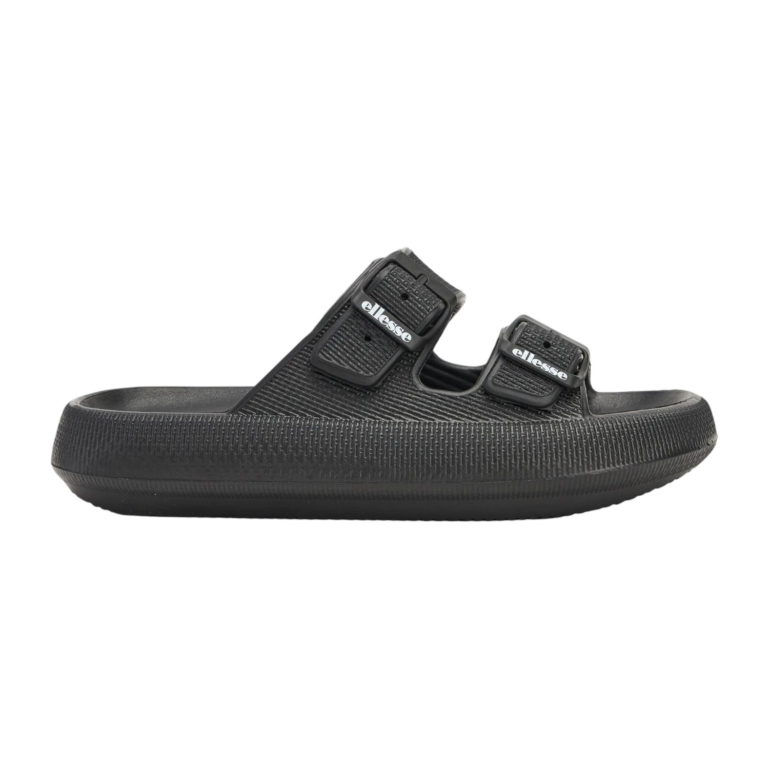 Ellesse Ciabatta Nera con Doppia Fibbia in Gomma da Donna