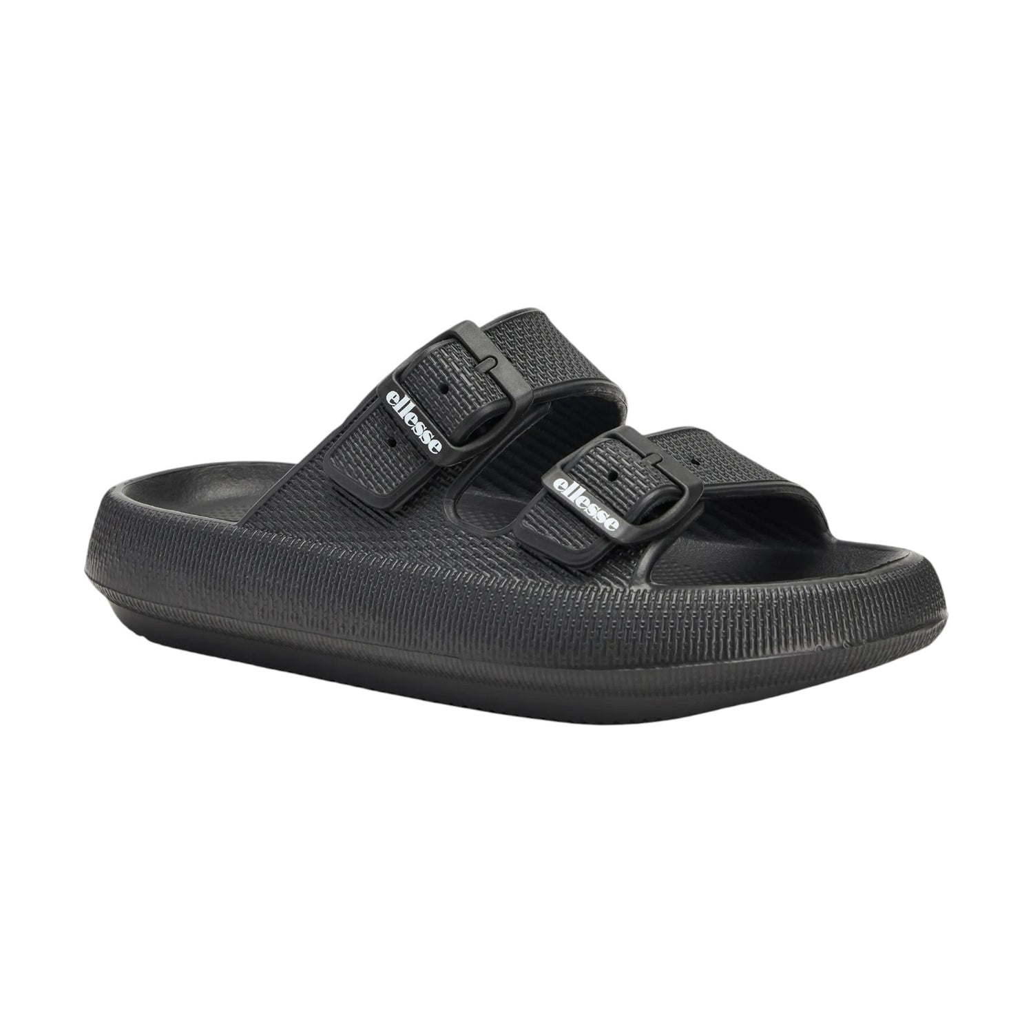Ellesse Ciabatta Nera con Doppia Fibbia in Gomma da Donna