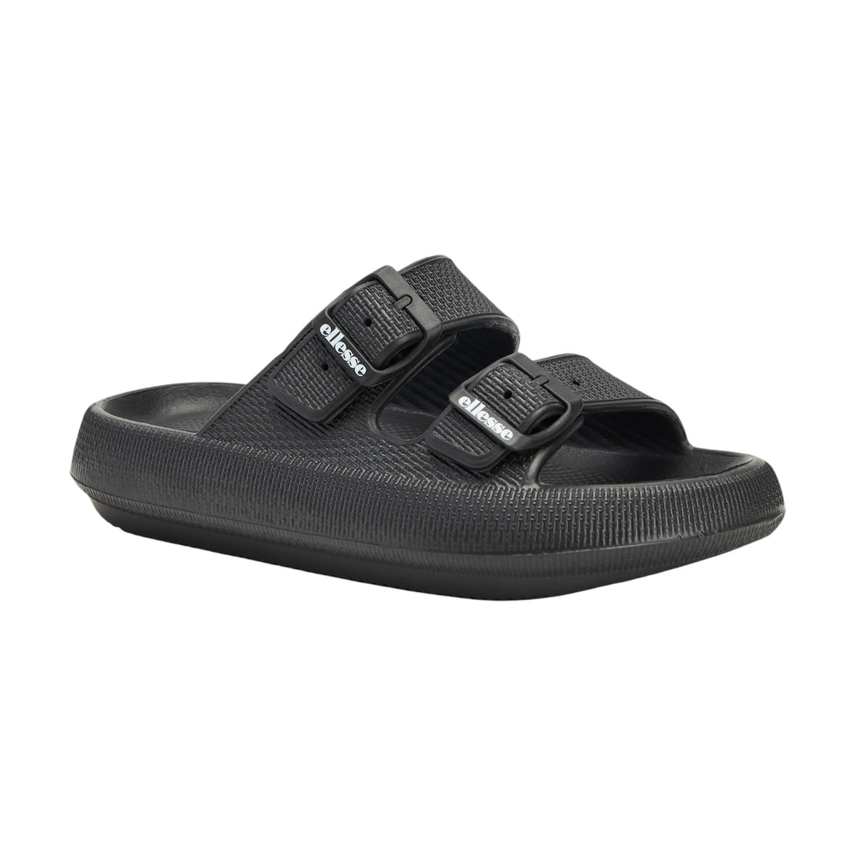 Ellesse Ciabatta Nera con Doppia Fibbia in Gomma da Donna