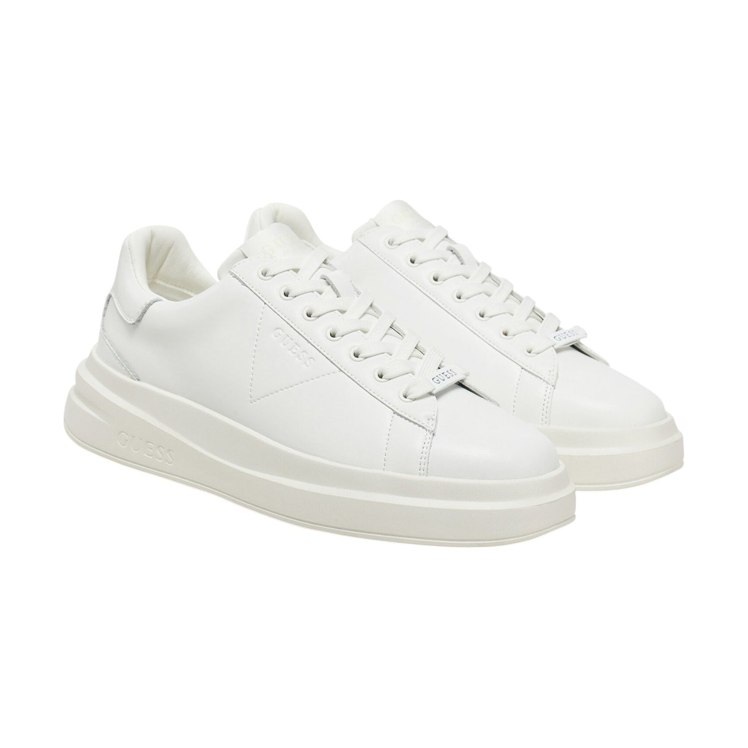 Guess Sneakers Bianca Elba Misto Pelle da Uomo