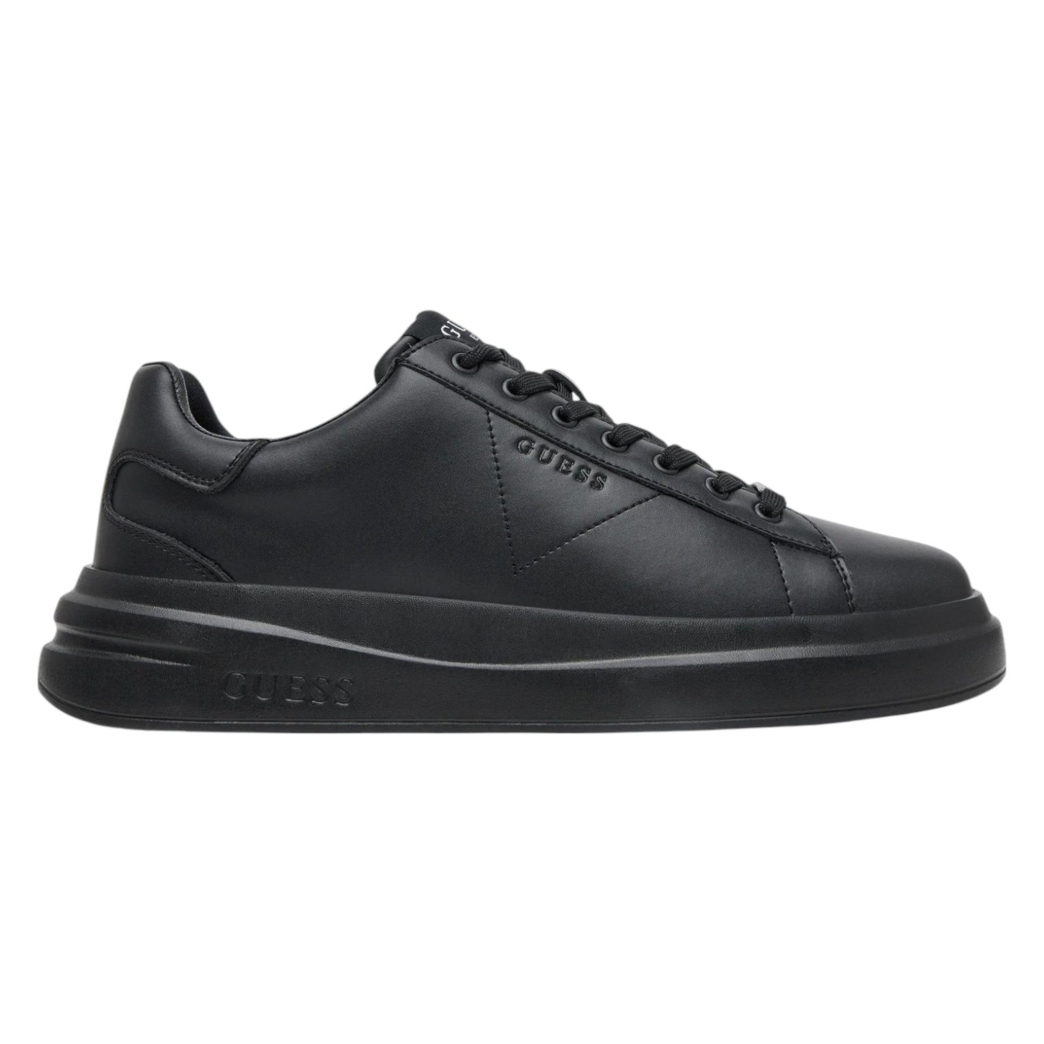 Guess Sneakers Nera Elba Misto Pelle da Uomo