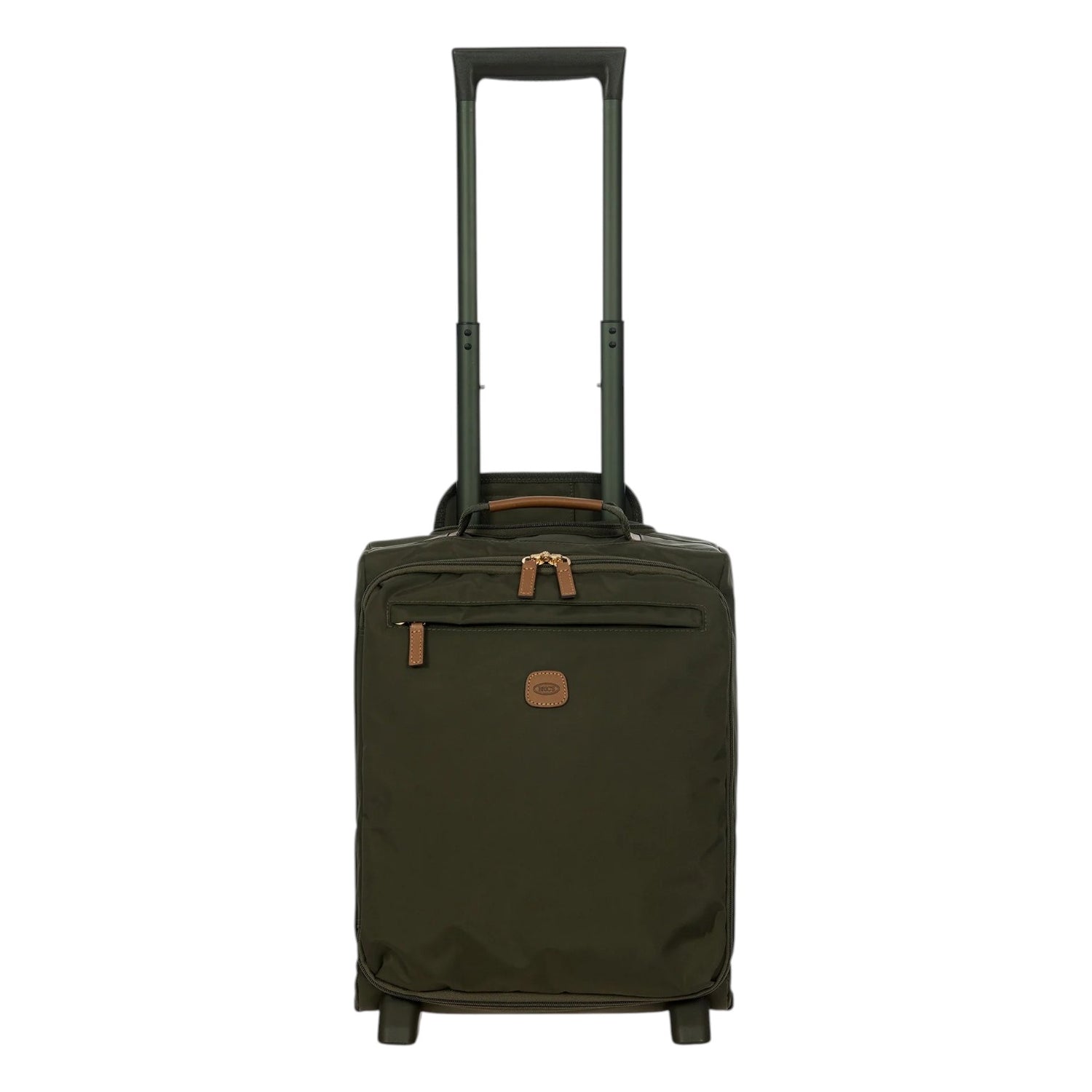 Bric's Trolley Cabina Underseat Unisex in Tessuto Oliva 2 Ruote