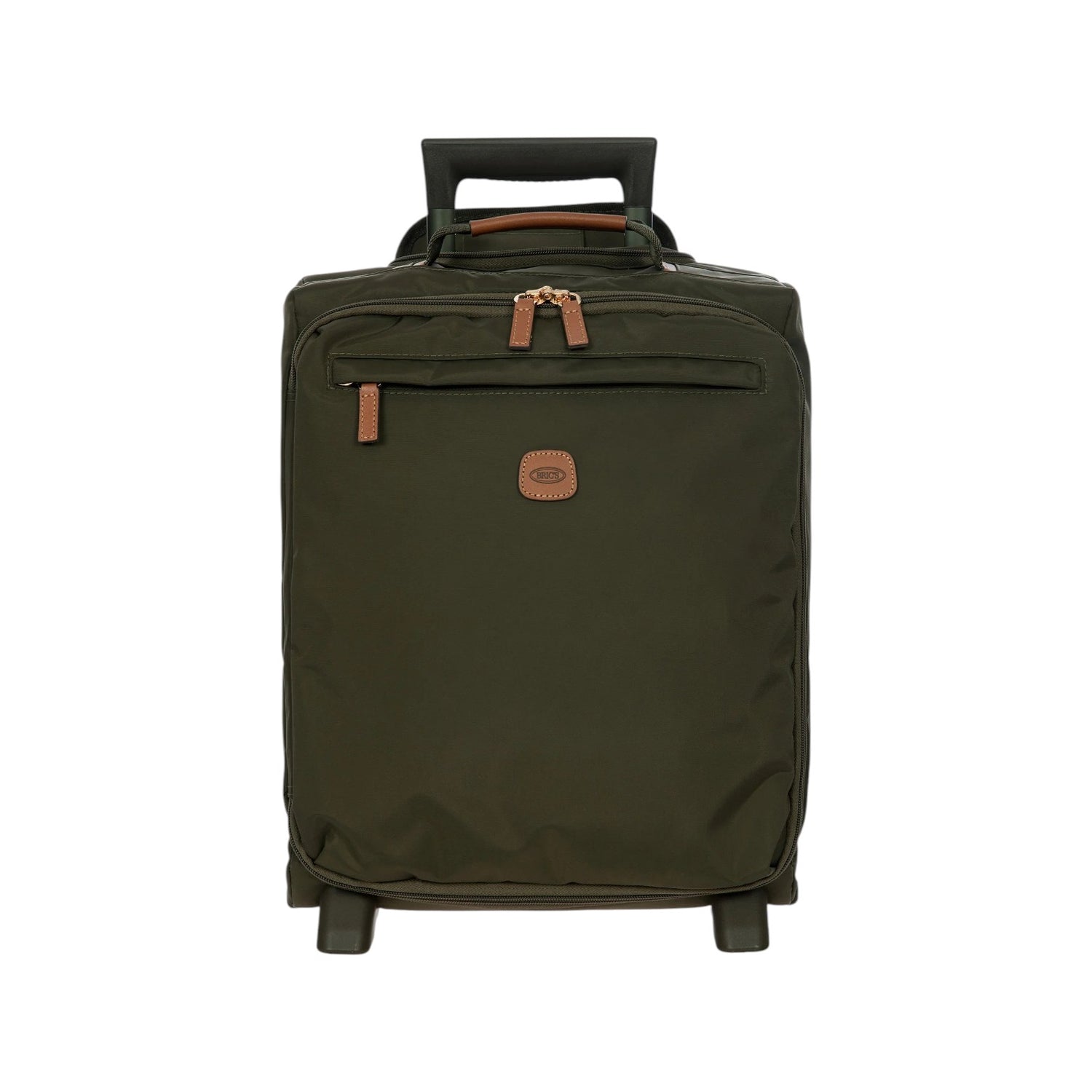 Bric's Trolley Cabina Underseat Unisex in Tessuto Oliva 2 Ruote