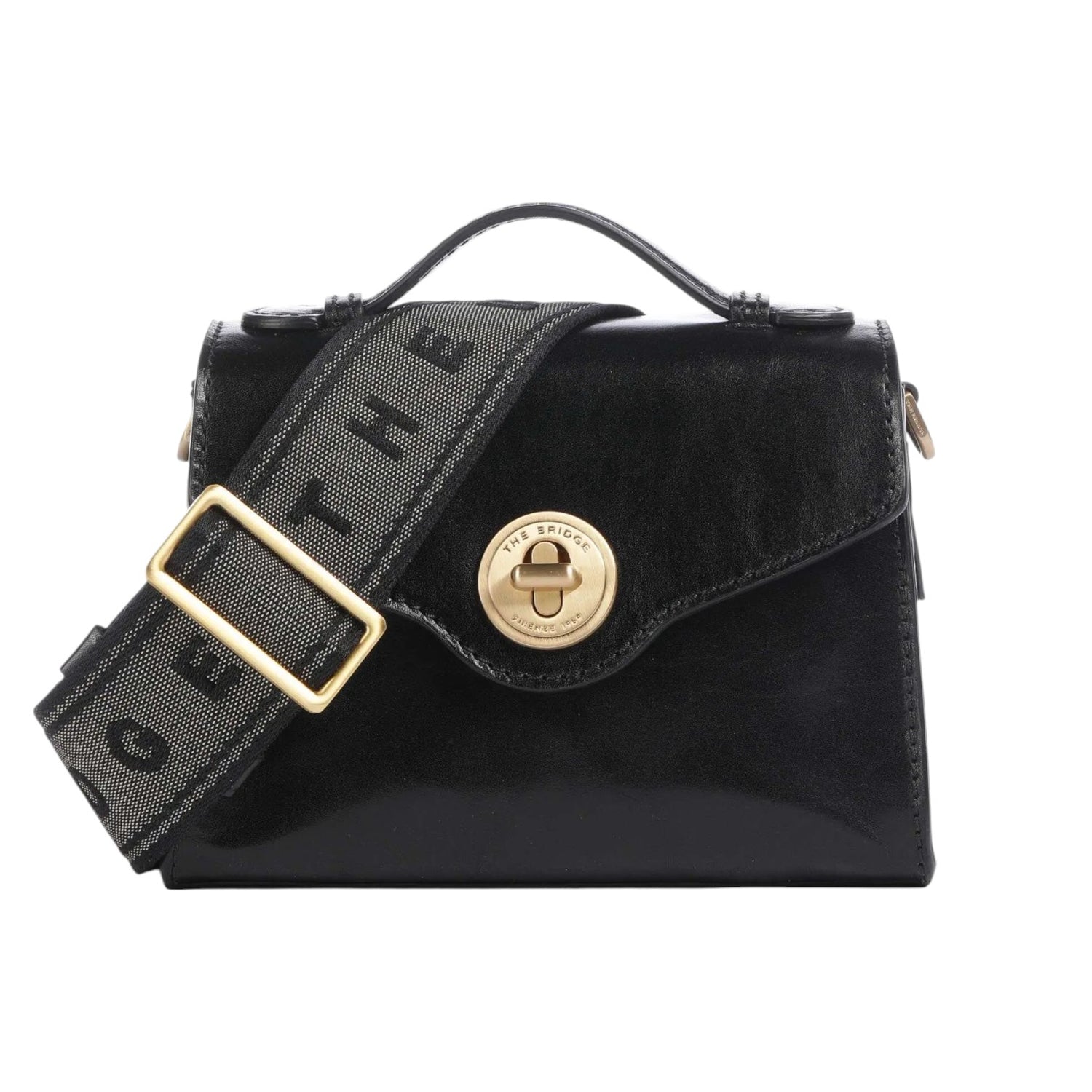 The Bridge Tracolla Nera Linea Irene in Pelle da Donna