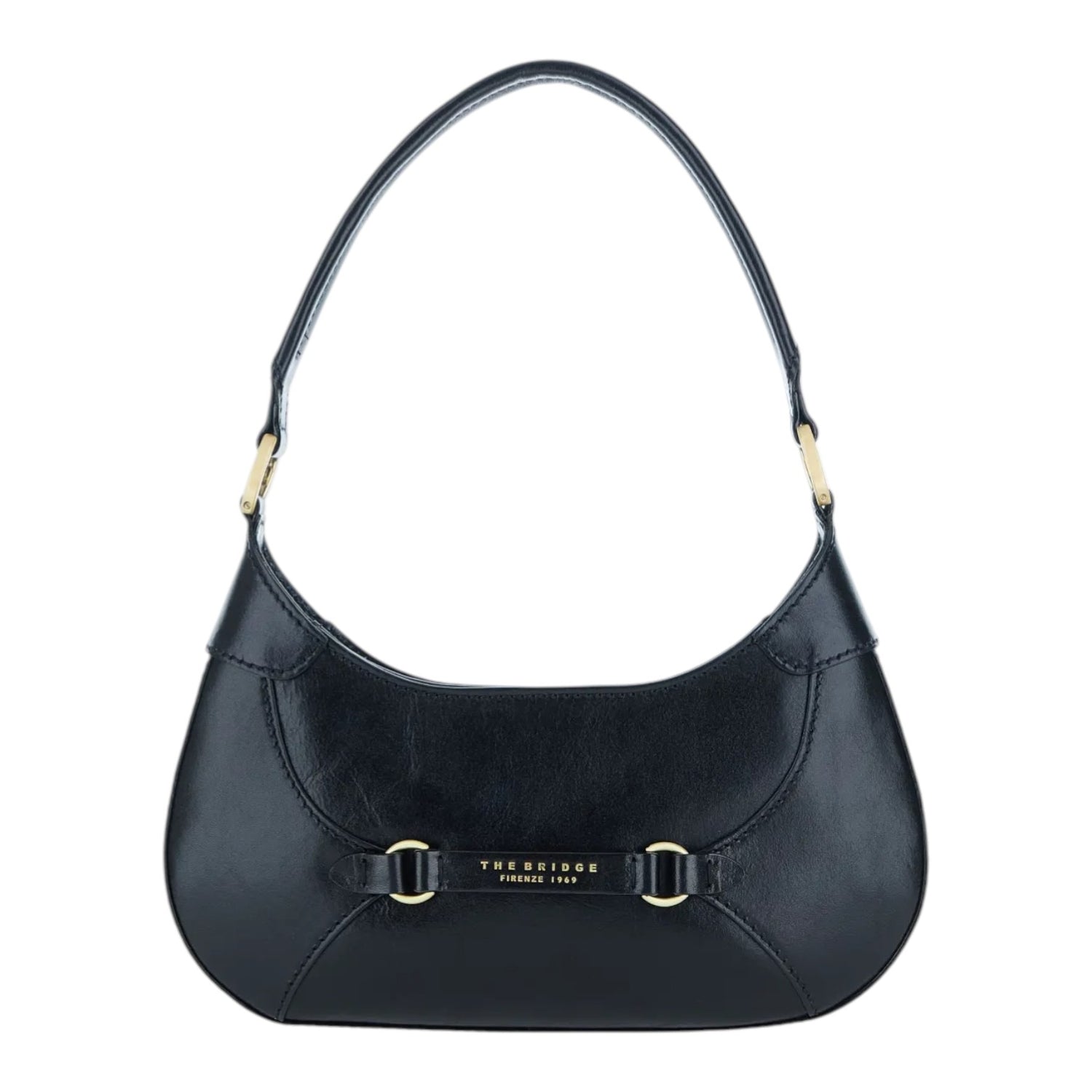 The Bridge Mezzaluna Nera Linea Isabella in Pelle da Donna