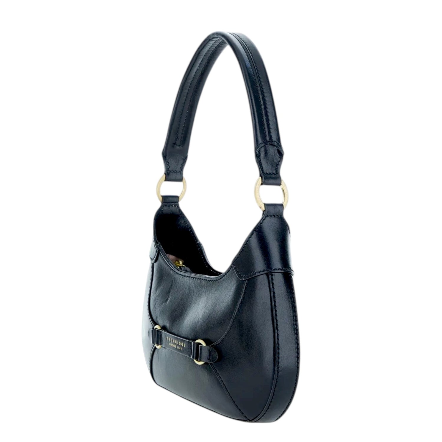 The Bridge Mezzaluna Nera Linea Isabella in Pelle da Donna