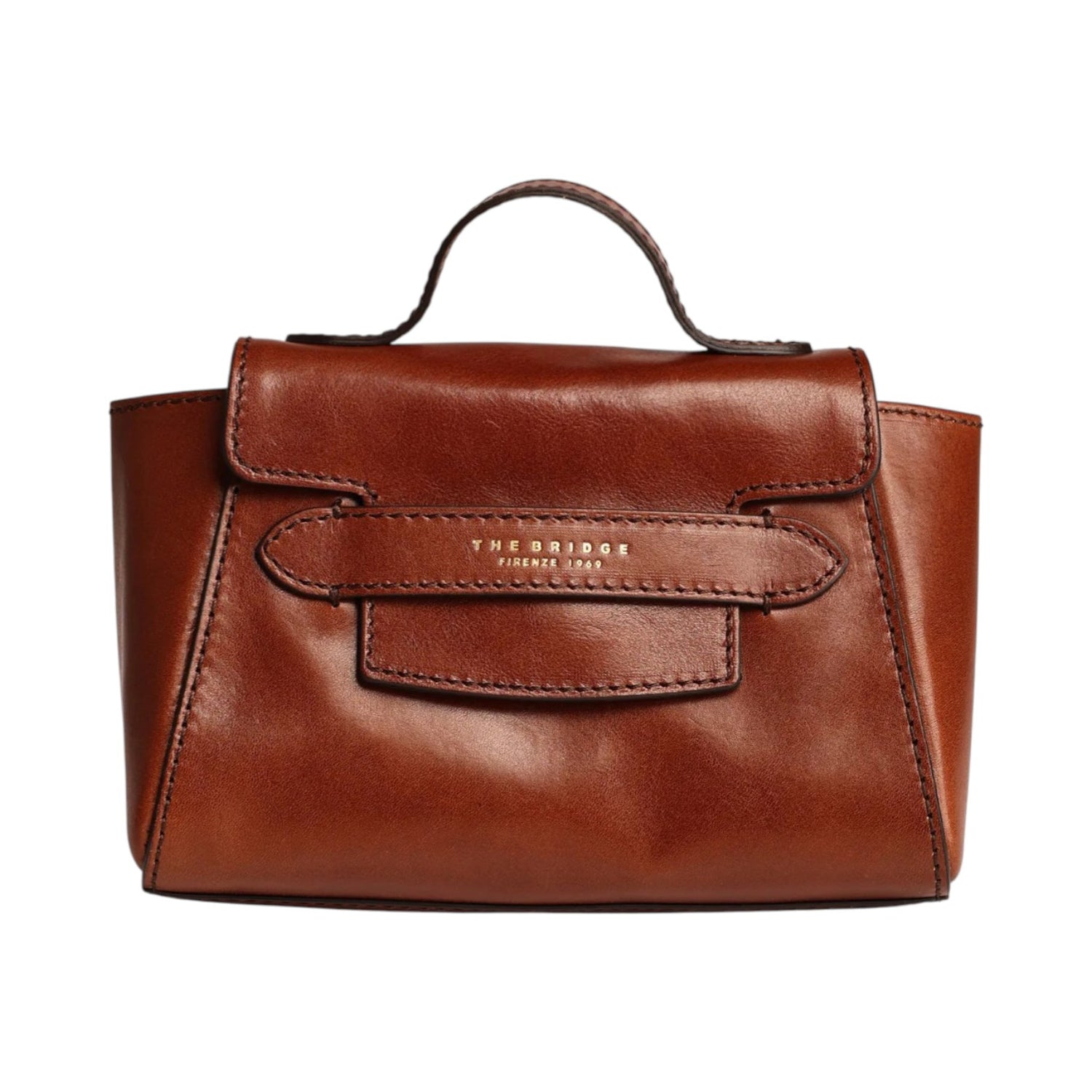 The Bridge Borsa a Mano Cuoio Linea Lucrezia con Tracolla da Donna