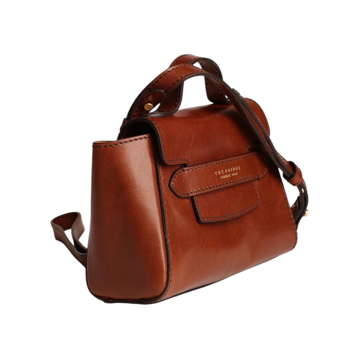 The Bridge Borsa a Mano Cuoio Linea Lucrezia con Tracolla da Donna