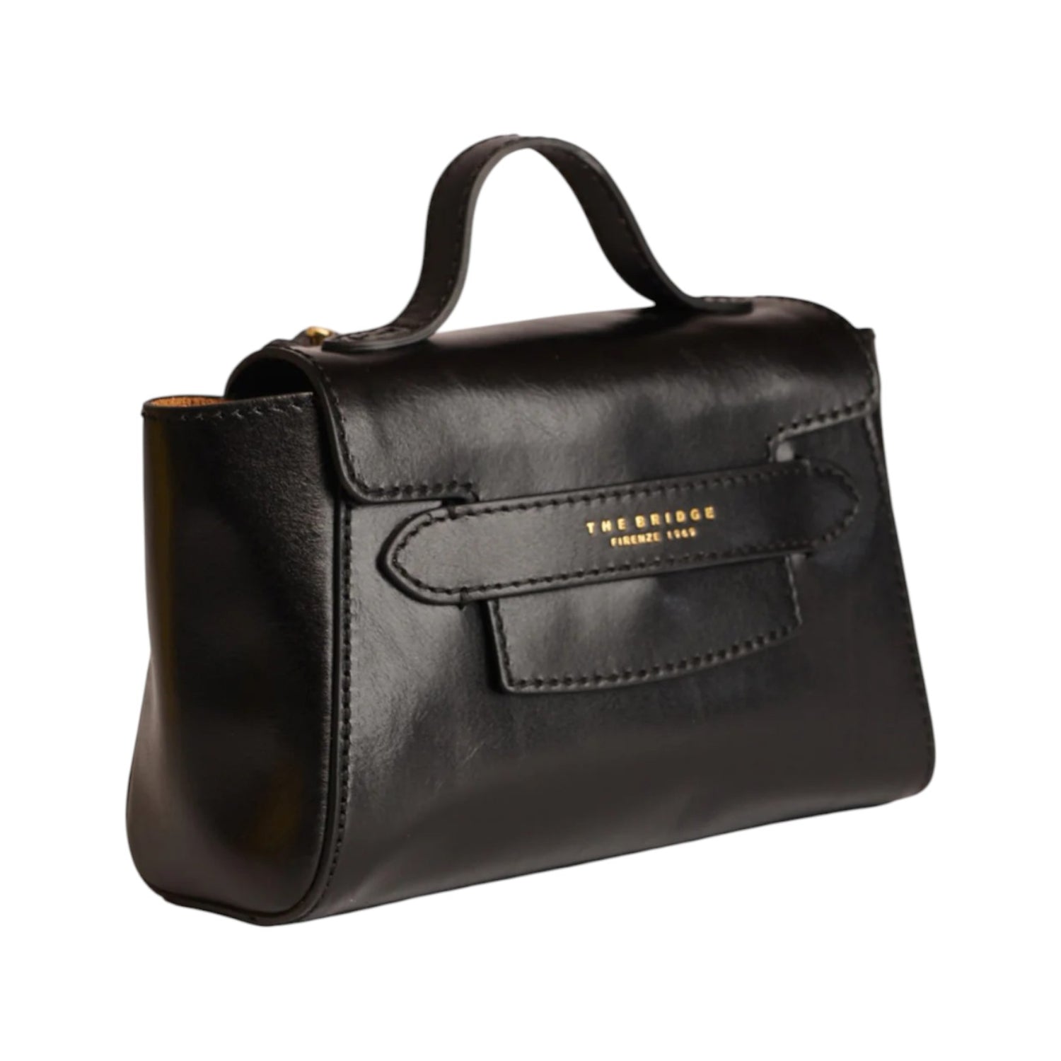 The Bridge Borsa a Mano Nera Linea Lucrezia con Tracolla da Donna