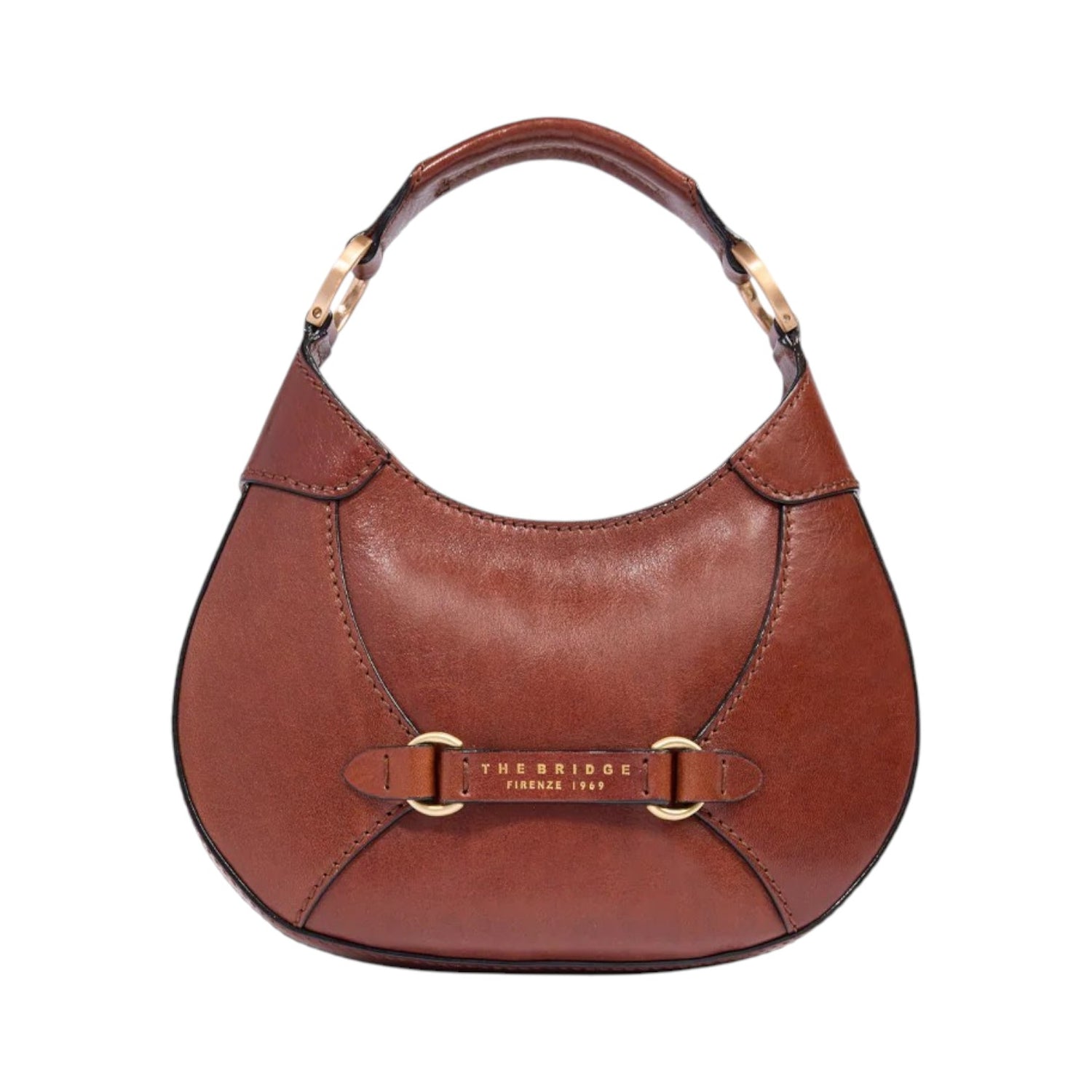 The Bridge Borsa a Mano Piccola Linea Isabella Donna in Pelle Cuoio con Tracolla