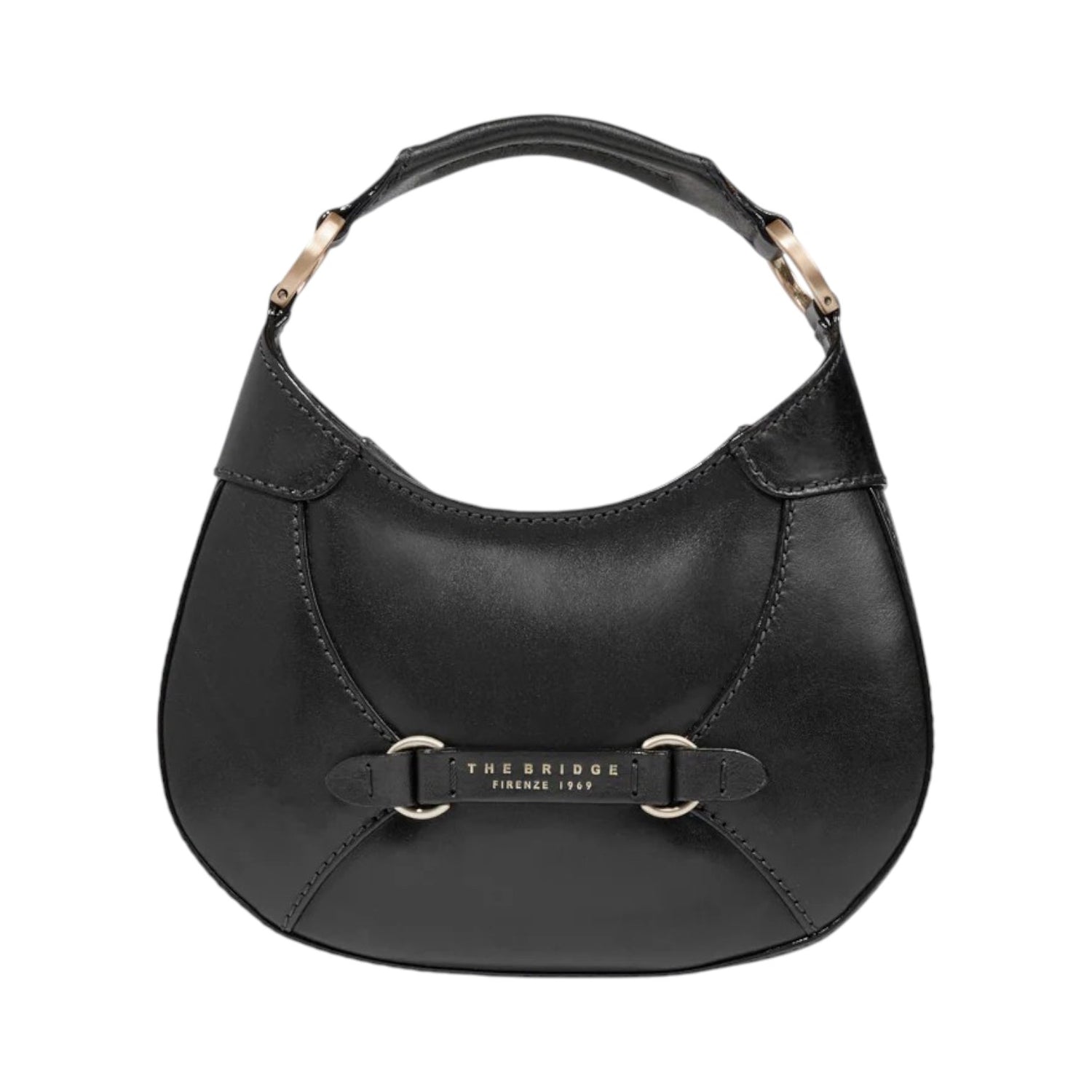 The Bridge Borsa a Mano Piccola Linea Isabella Donna in Pelle Nera con Tracolla