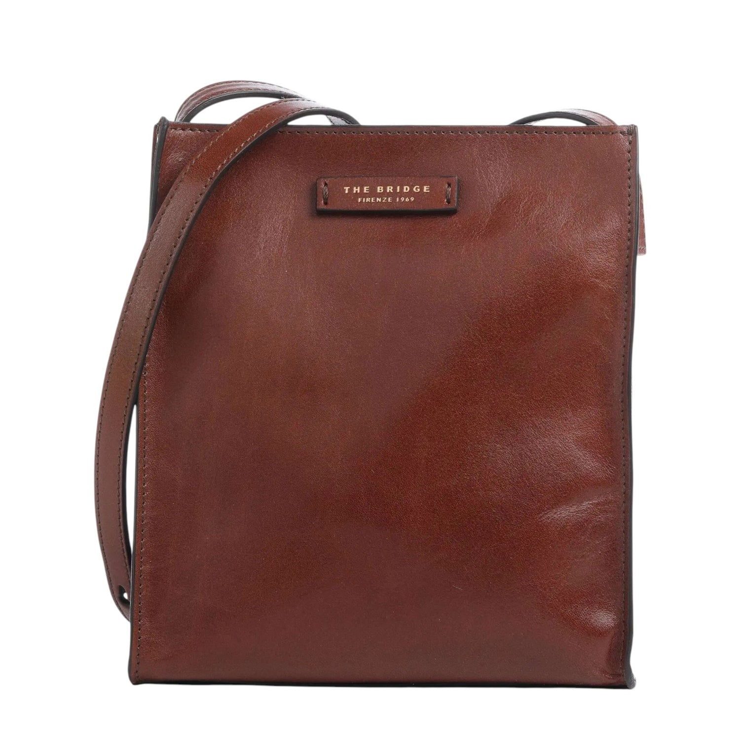 The Bridge Tracolla Grande Cuoio Linea Mirra in Pelle da Donna