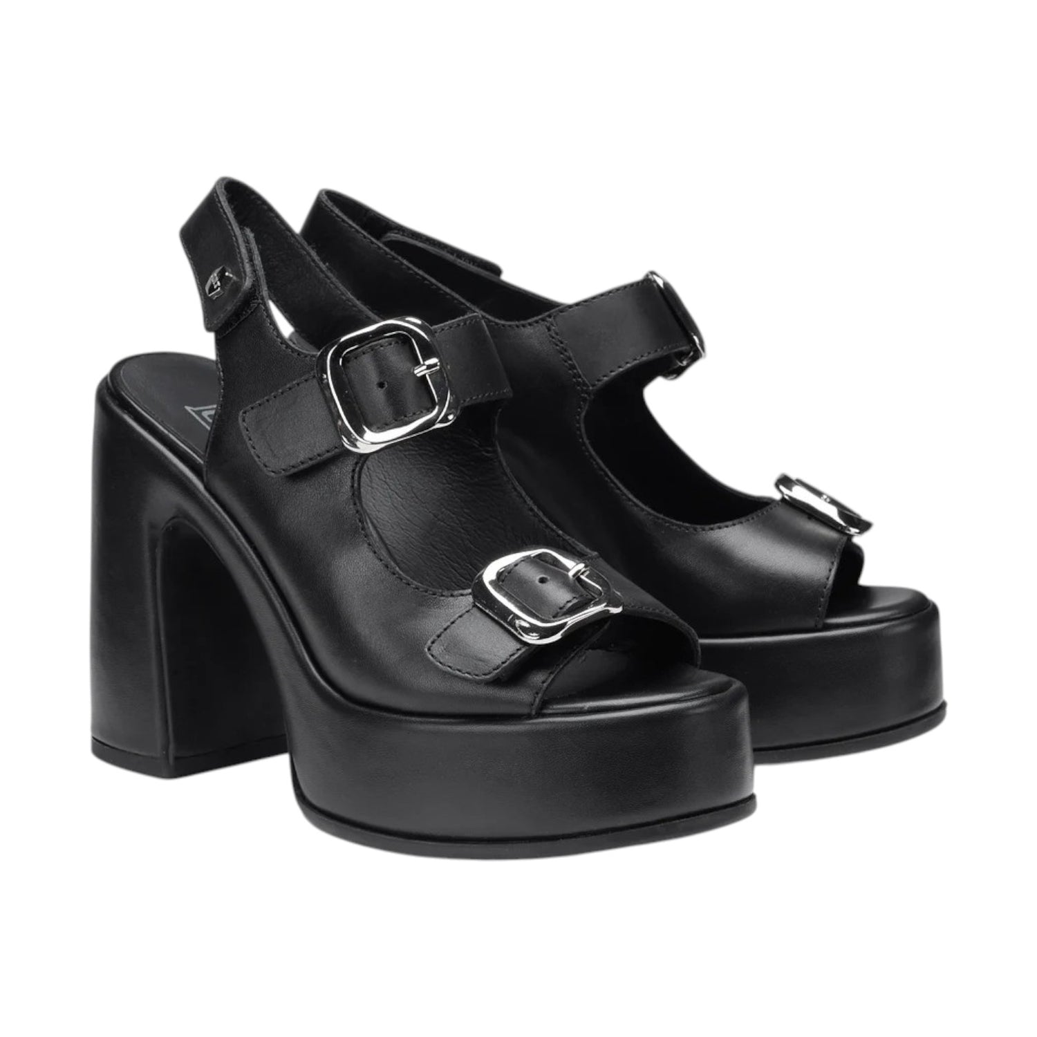Cult Sandalo Nero con Plateau t.12 da Donna