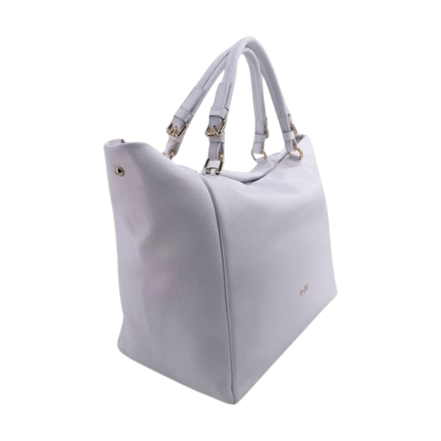 M Brc Borsa a Spalla Linea Obona Donna in Pelle Bianca con Doppia Tracolla