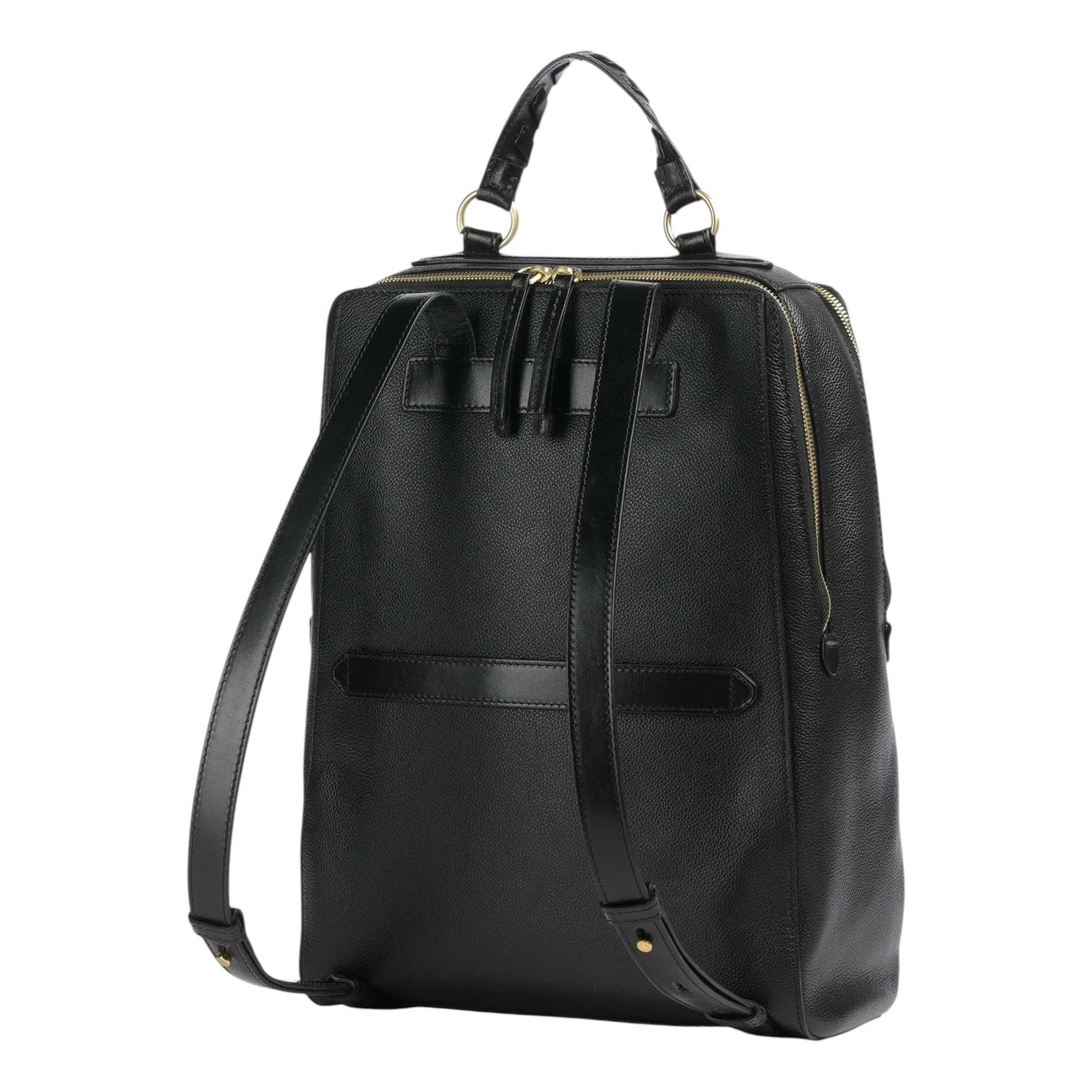 The Bridge Zaino Linea Ines Donna in Pelle Nera con Doppia Zip