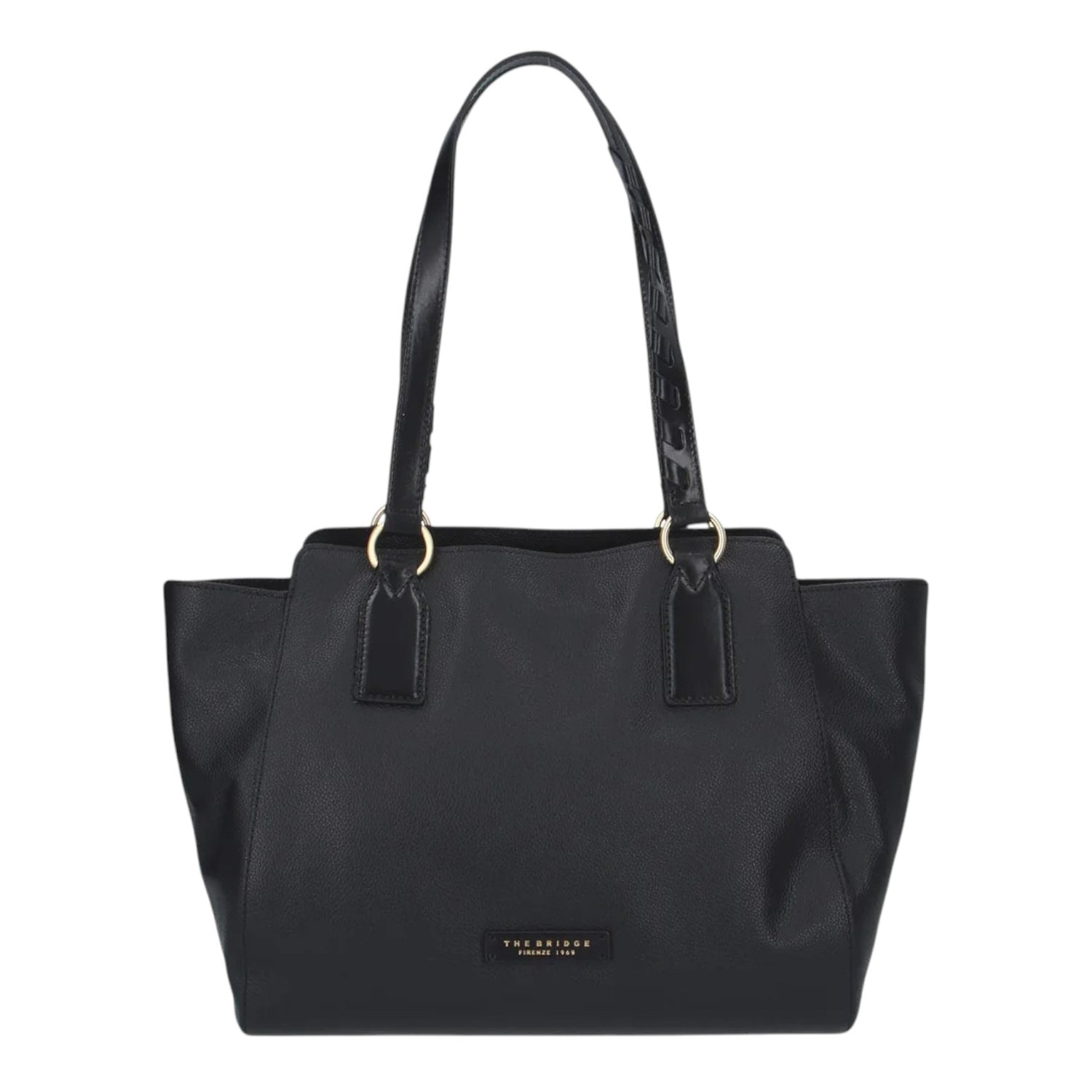 The Bridge Shopping Bag Donna in Pelle Nera
