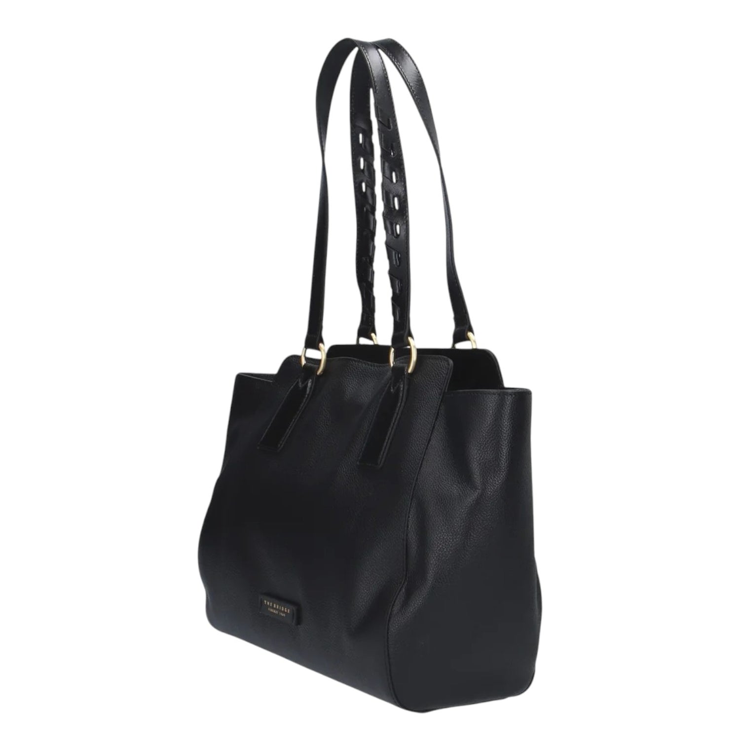 The Bridge Shopping Bag Donna in Pelle Nera