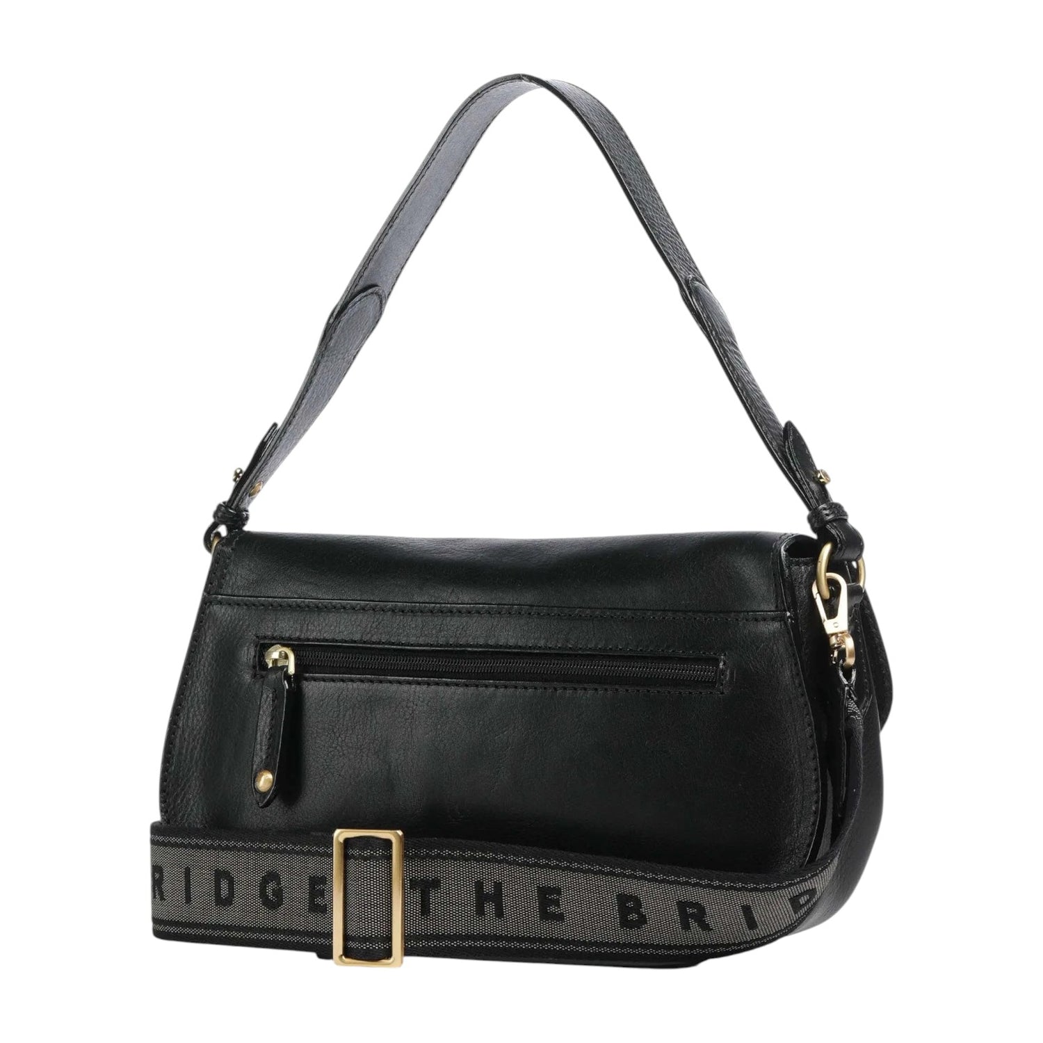 The Bridge Borsa a Spalla Linea Isabella Donna in Pelle Nera con Tracolla