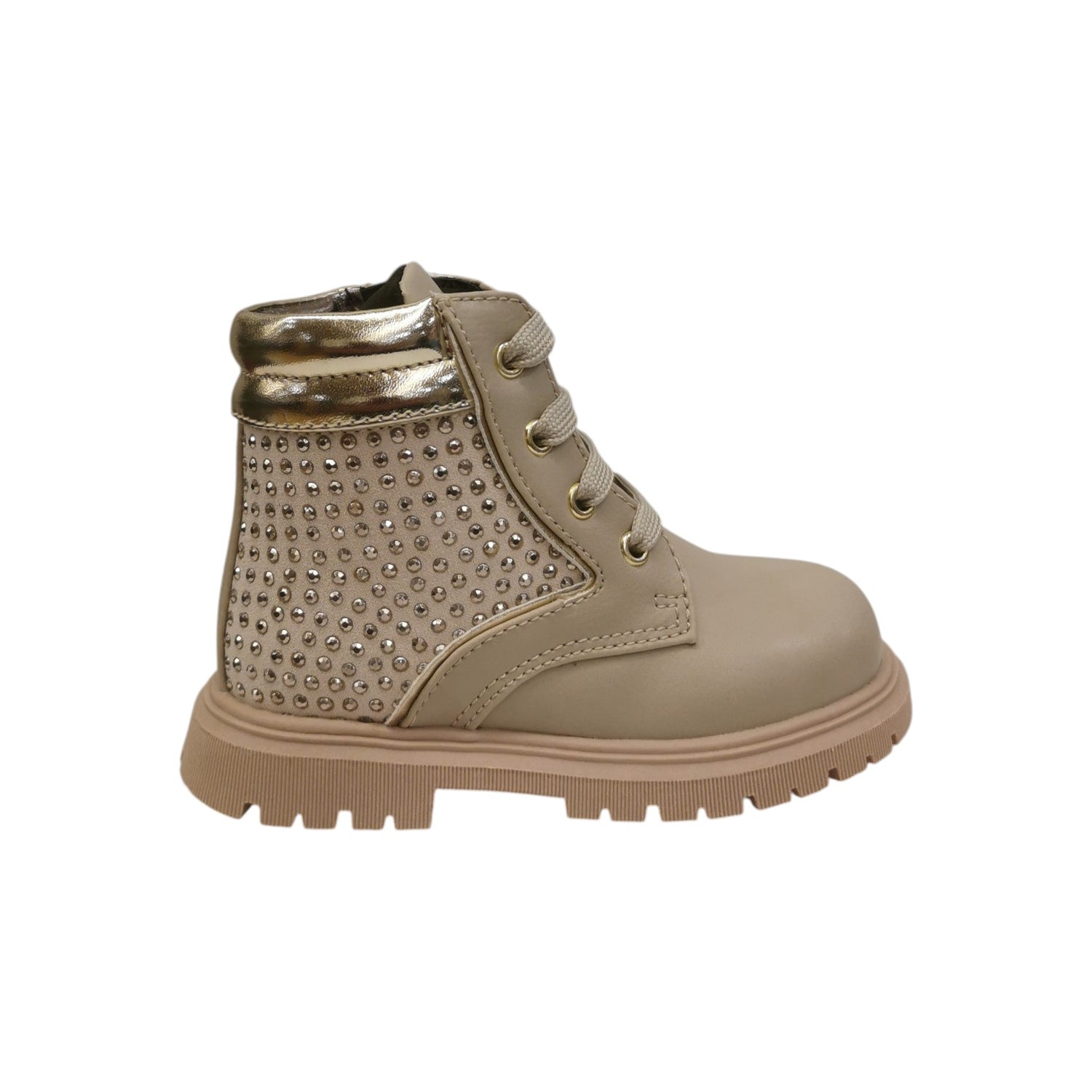 Balducci Sport Anfibio Bambina Beige con Strass in Colore Oro