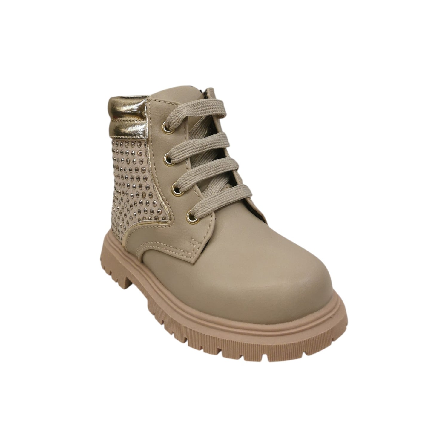 Balducci Sport Anfibio Bambina Beige con Strass in Colore Oro