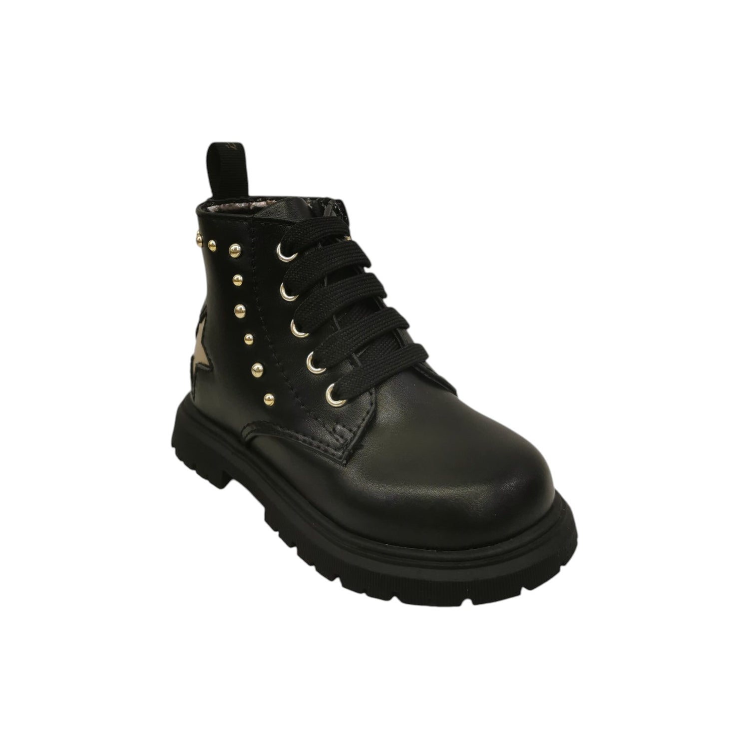 Balducci Sport Anfibio Bambina Nero Oro con Borchiette e Stella