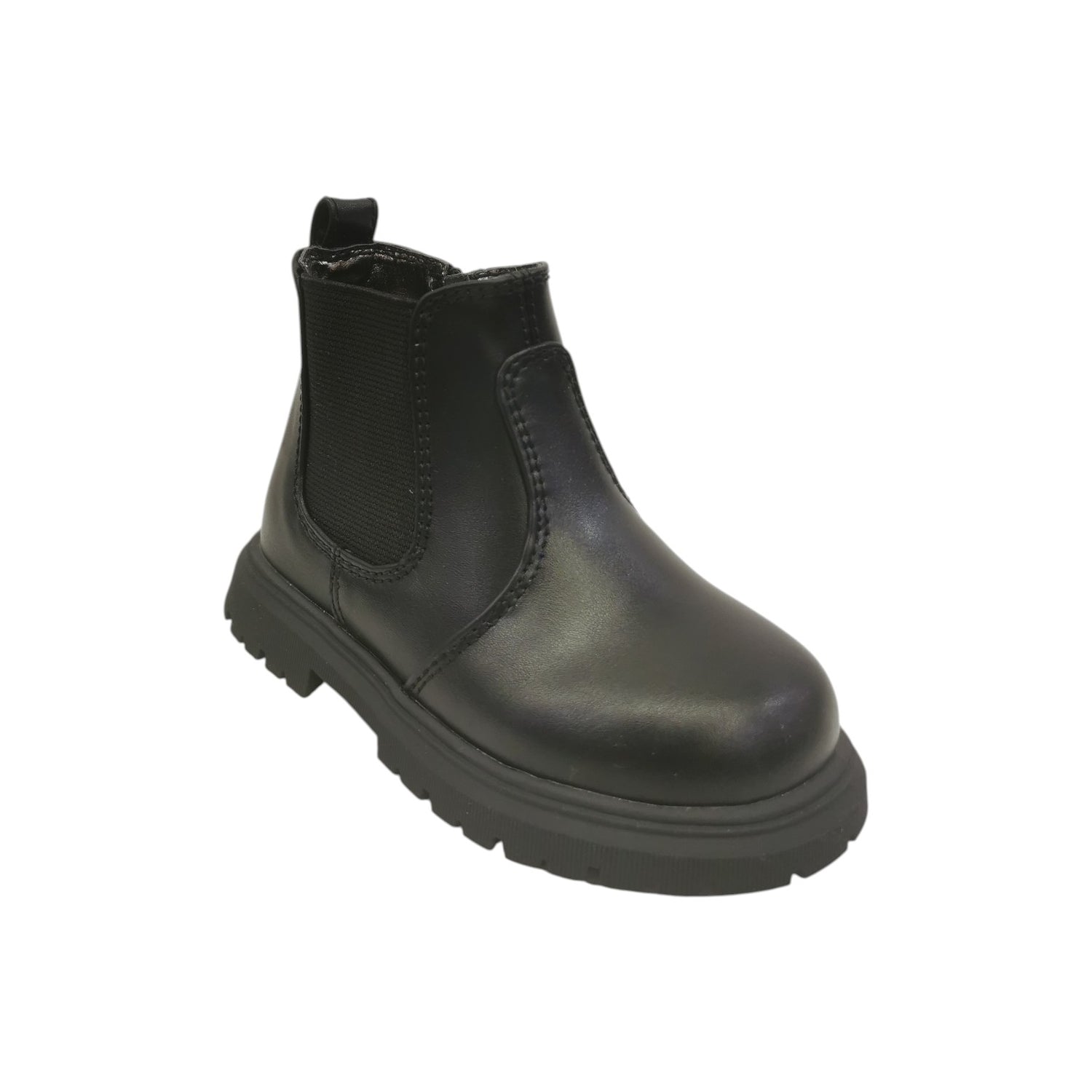 Cult Beatles Bambina in Ecopelle Nera con Elastico Laterale