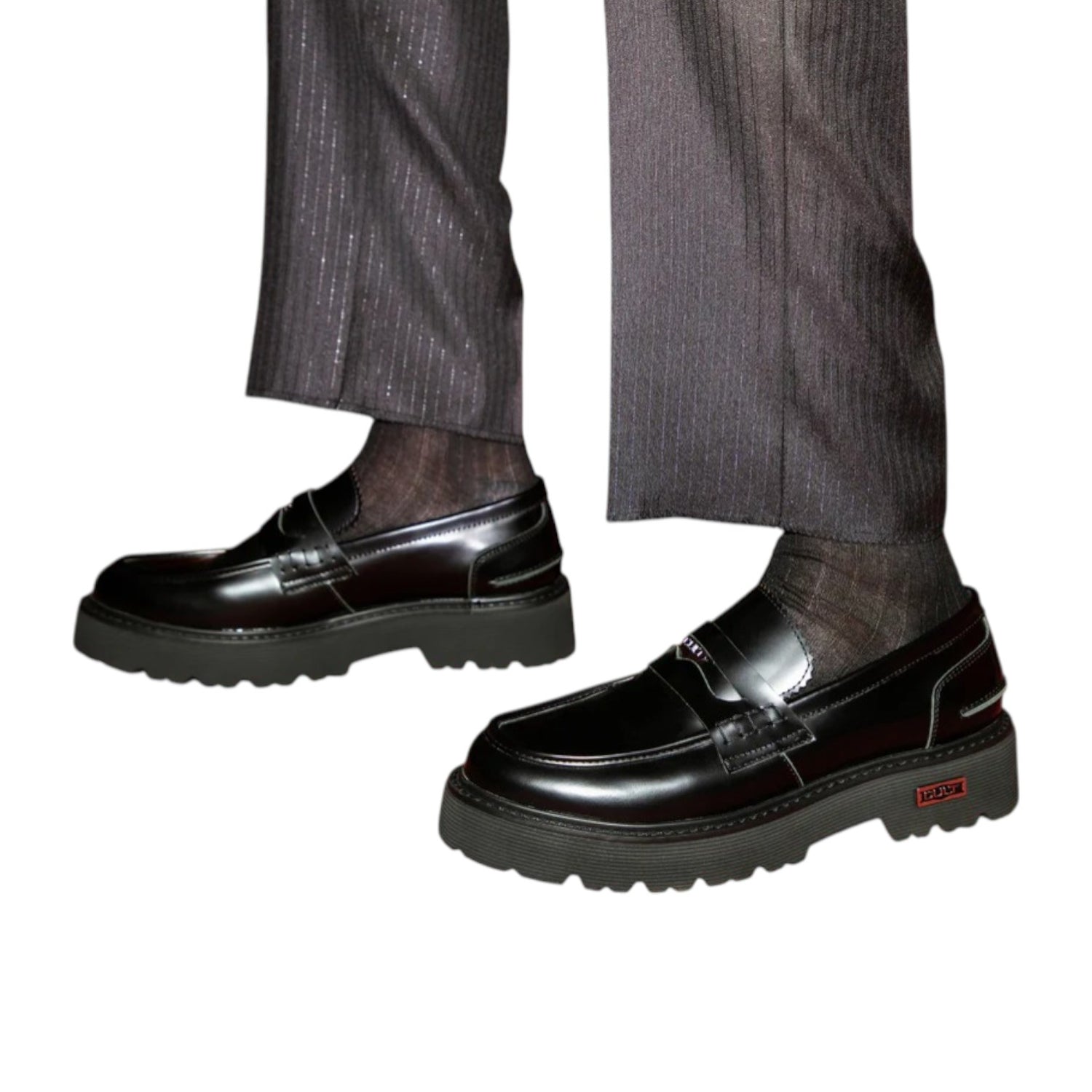 Cult College Nero in Pelle Spazzalata da Uomo