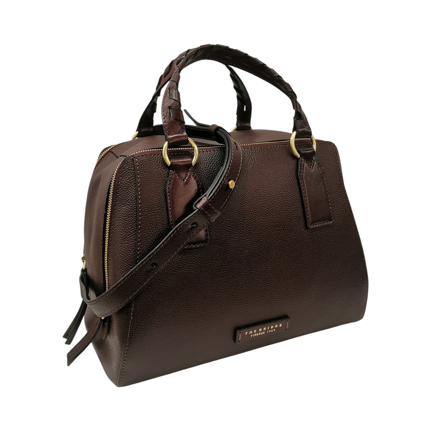 The Bridge Bauletto Linea Ines Donna in Pelle Mosto con Tracolla
