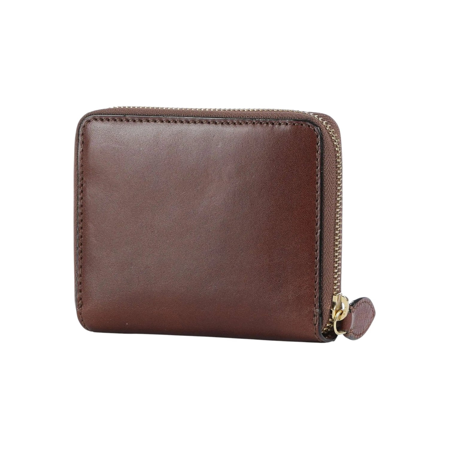 The Bridge Portafoglio Piccolo Linea Isabella Donna in Pelle Cuoio con Inserto Dorato