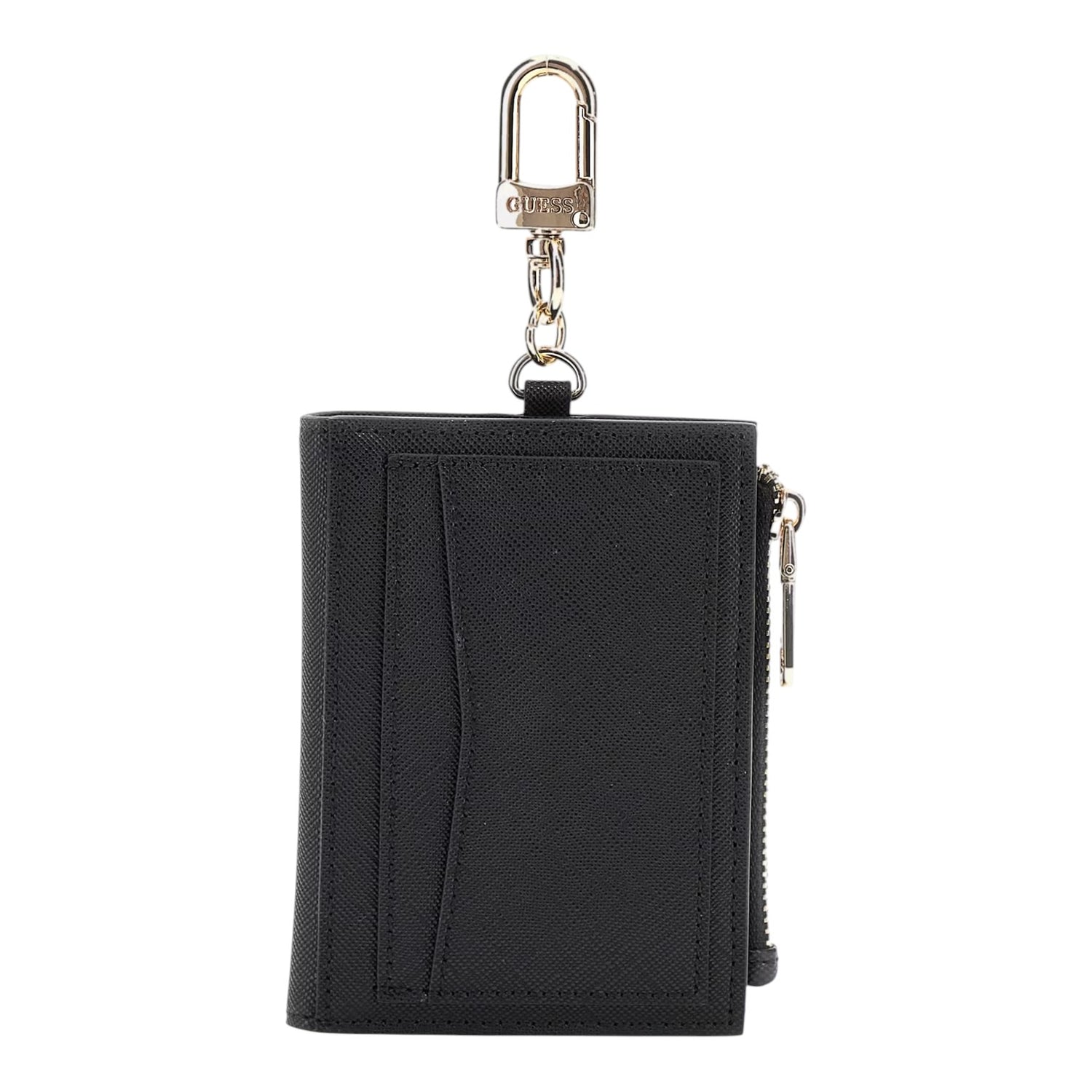 Guess Portachiavi Donna in Saffiano Nero