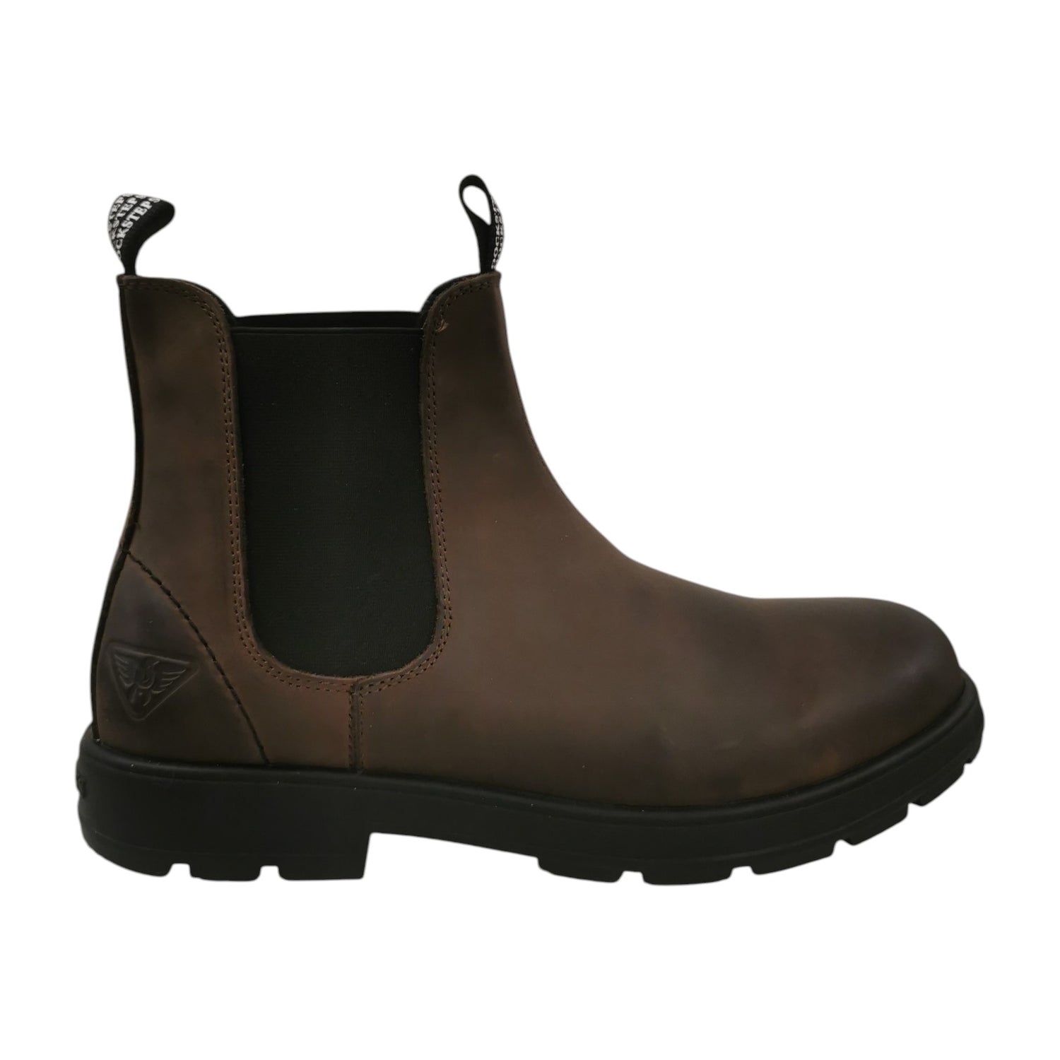 Docksteps Beatles Uomo in Pelle Marrone con Elastico e Linguetta