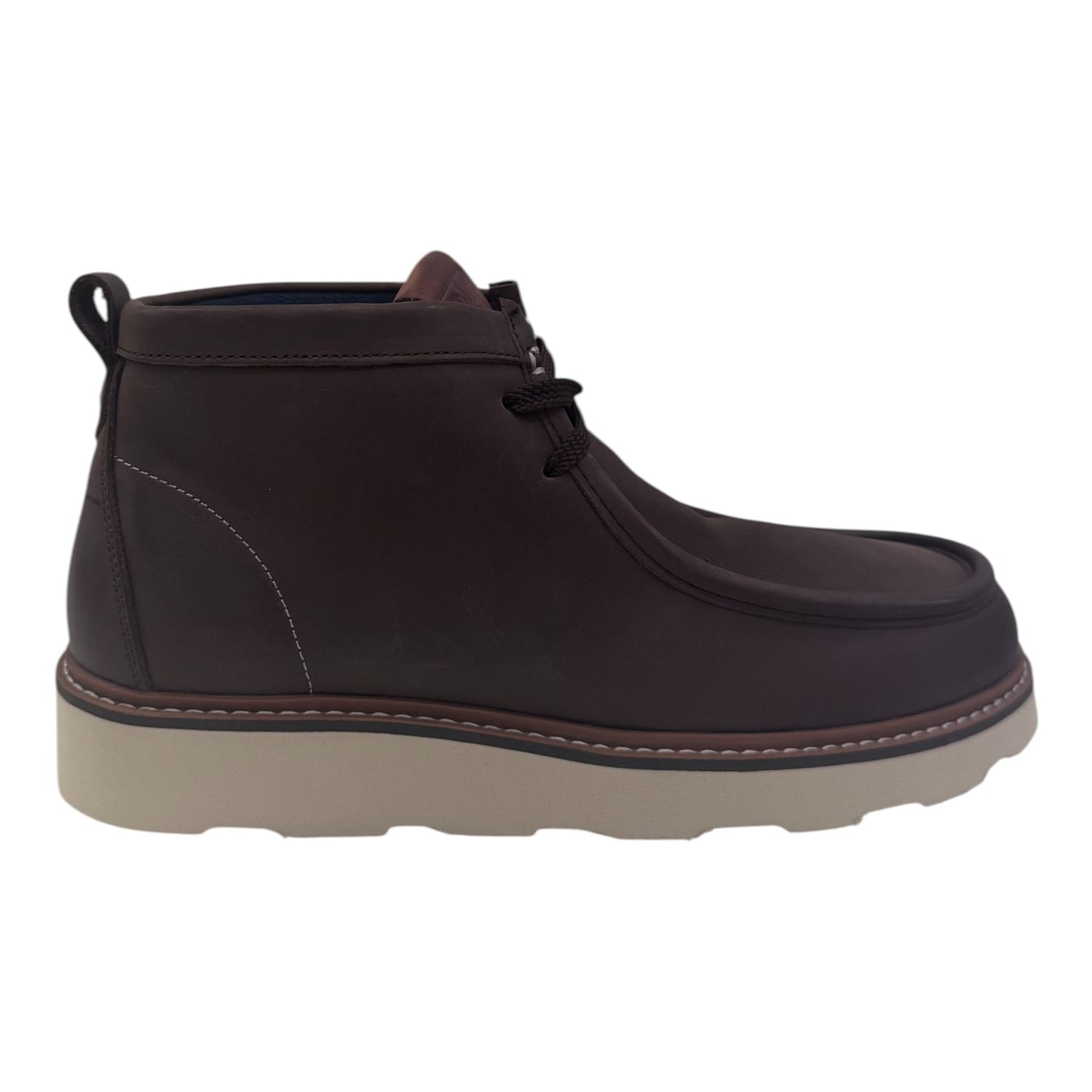 Docksteps Polacchino Uomo in Pelle Marrone con Suola Dentata