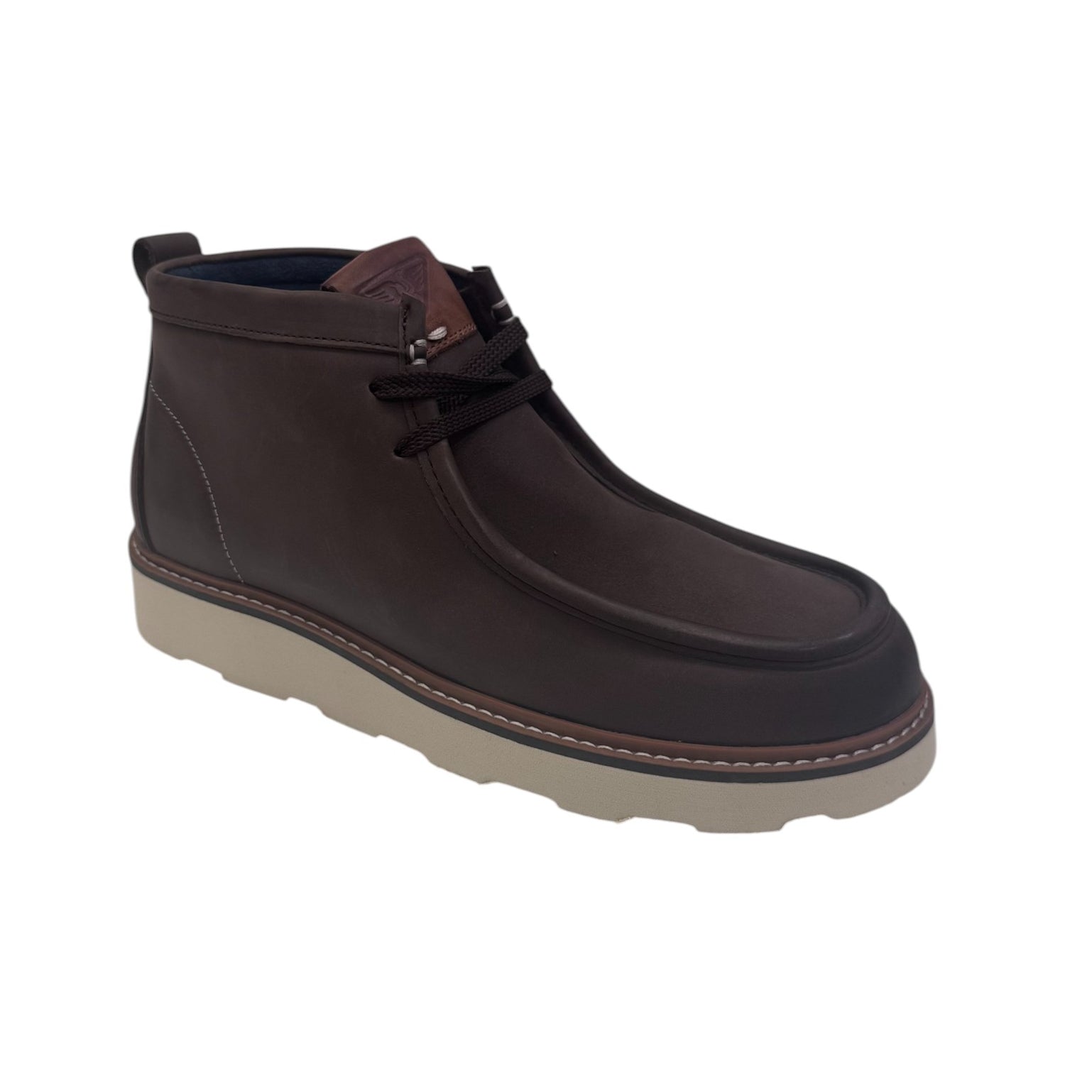 Docksteps Polacchino Uomo in Pelle Marrone con Suola Dentata