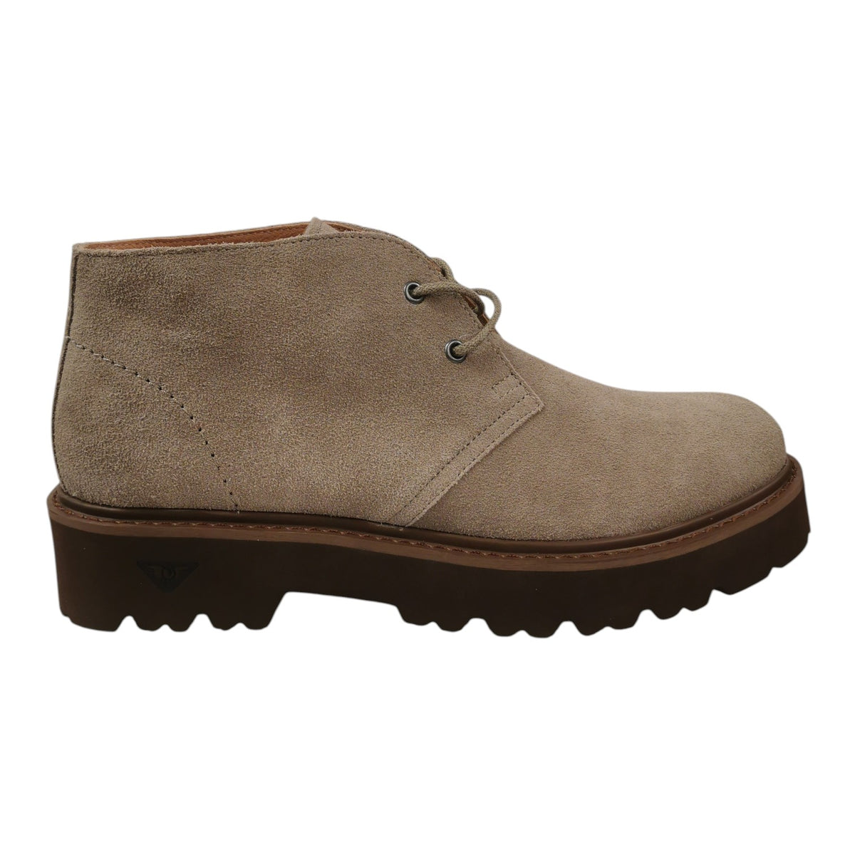 Docksteps Polacchino Stringato Uomo Scamosciato Tortora