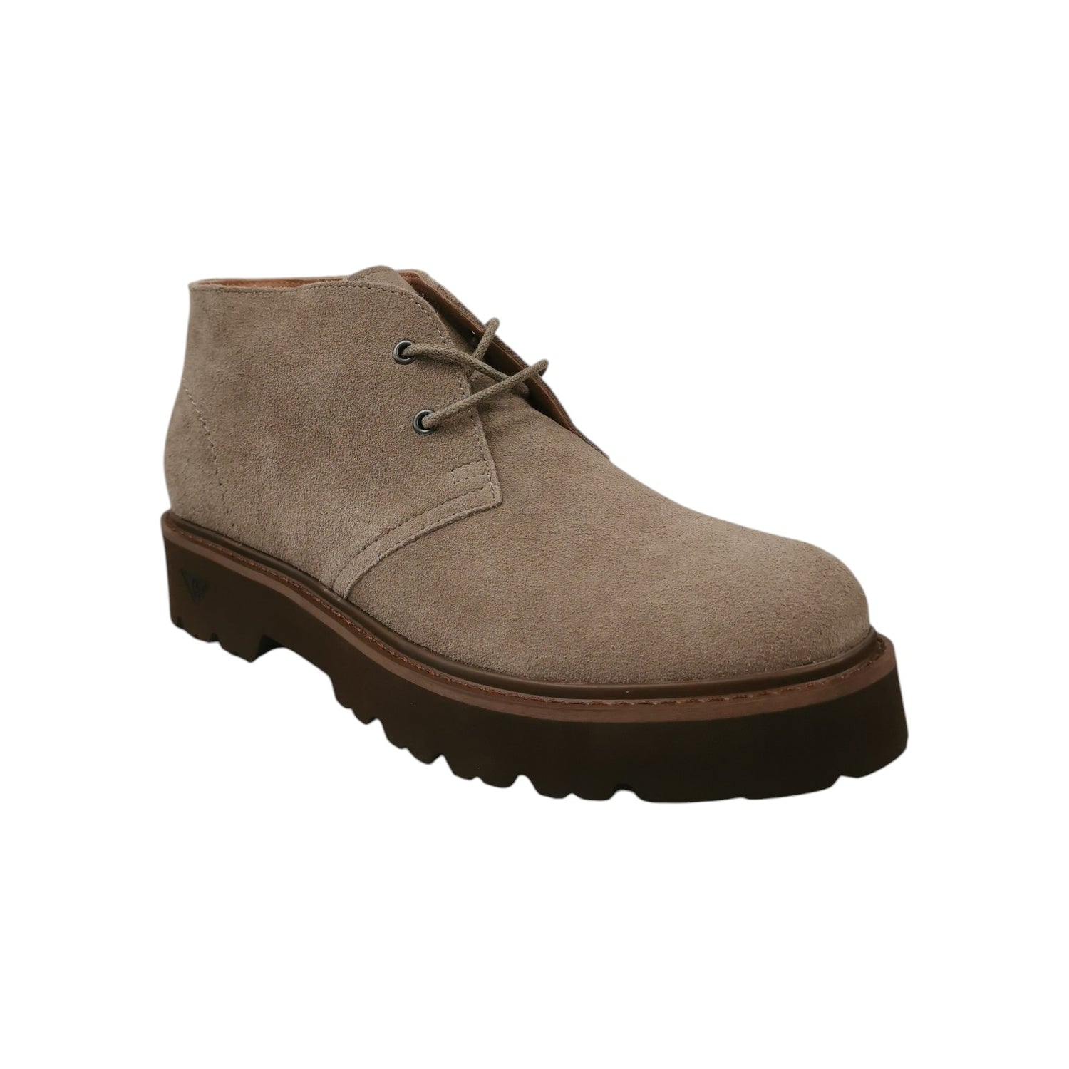 Docksteps Polacchino Stringato Uomo Scamosciato Tortora