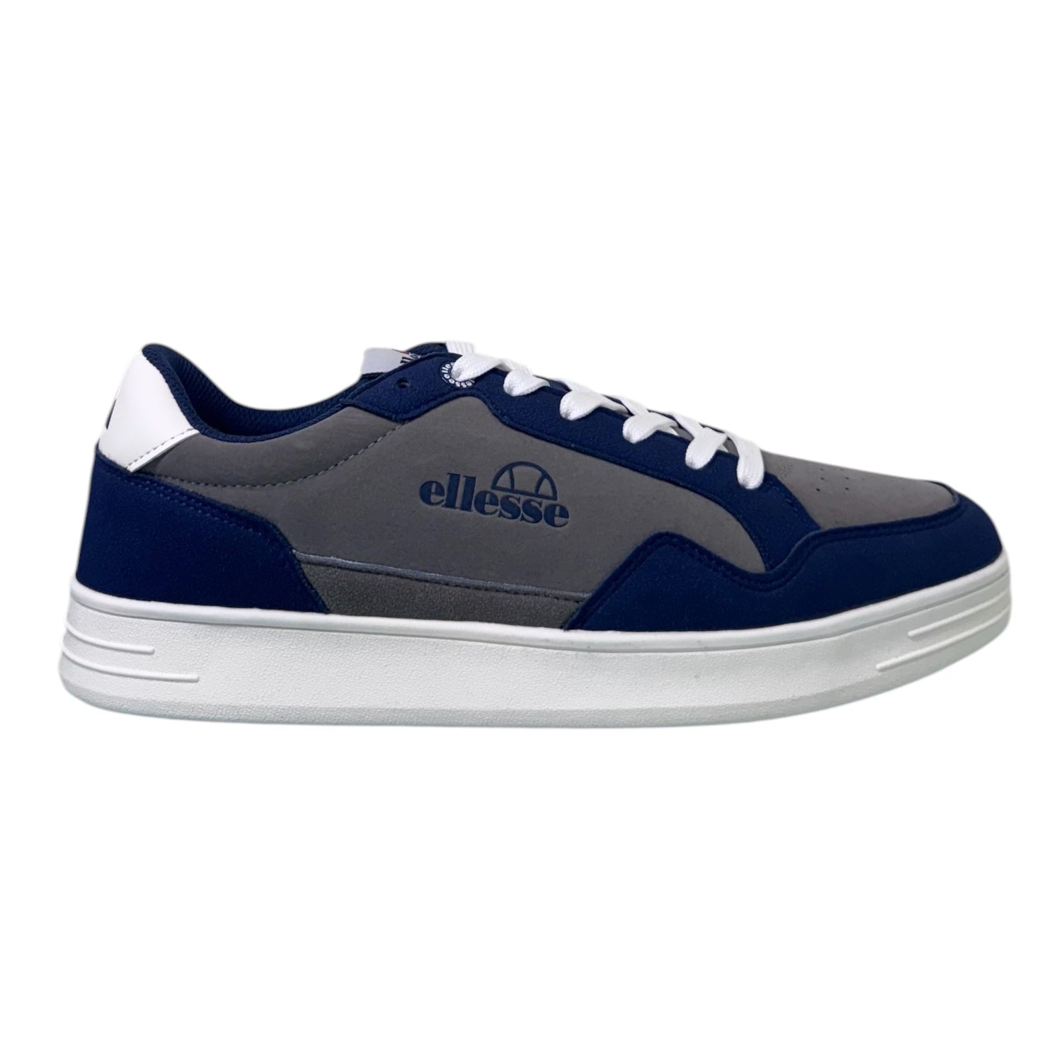 Ellesse Sneakers Uomo in Camoscio Sintetico Blu con Dettagli Grigi